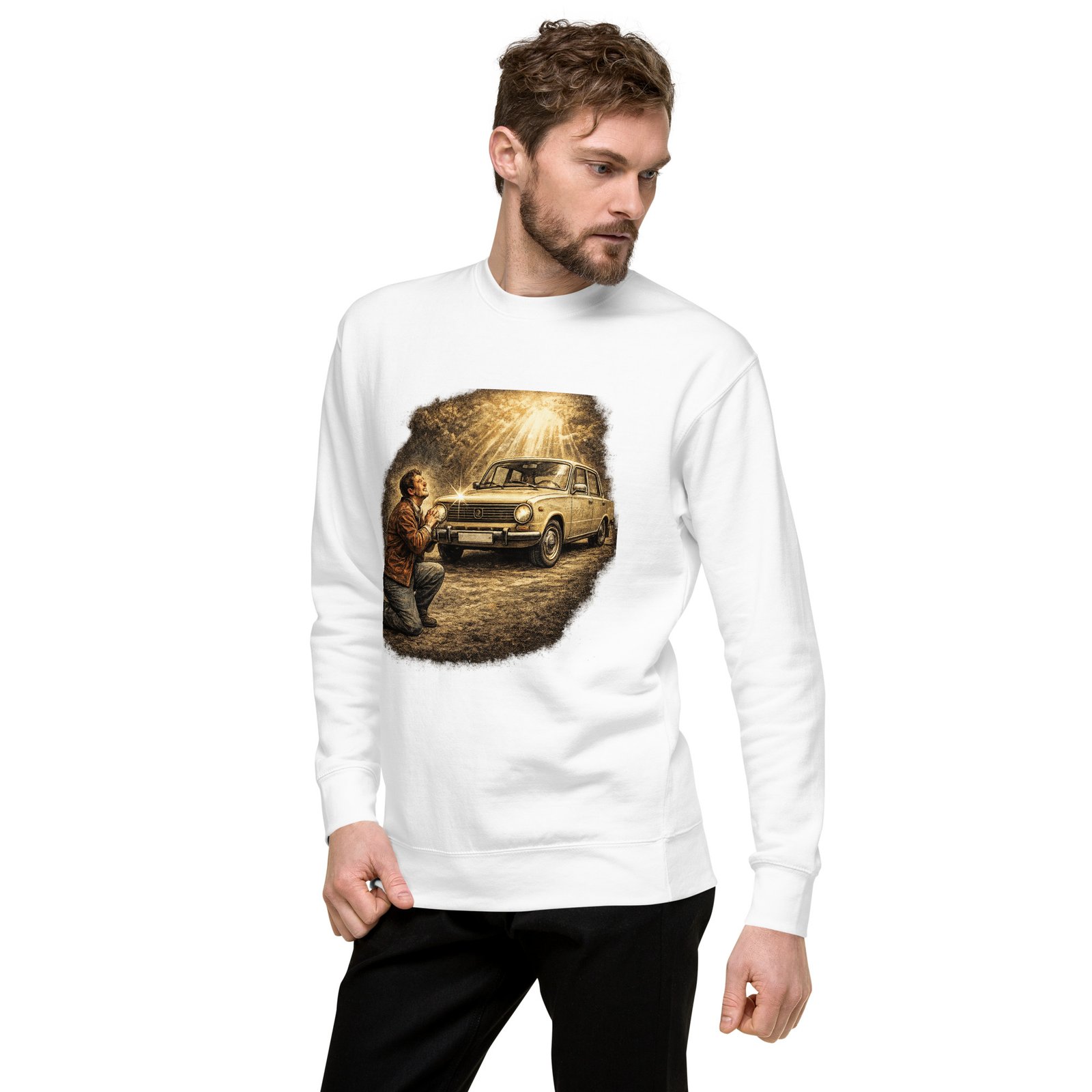Bluza Męska PRL „Modlitwa do Samochodu”| Zarn.pl Bluza Męska PRL „Modlitwa do Samochodu” - obrazek 16