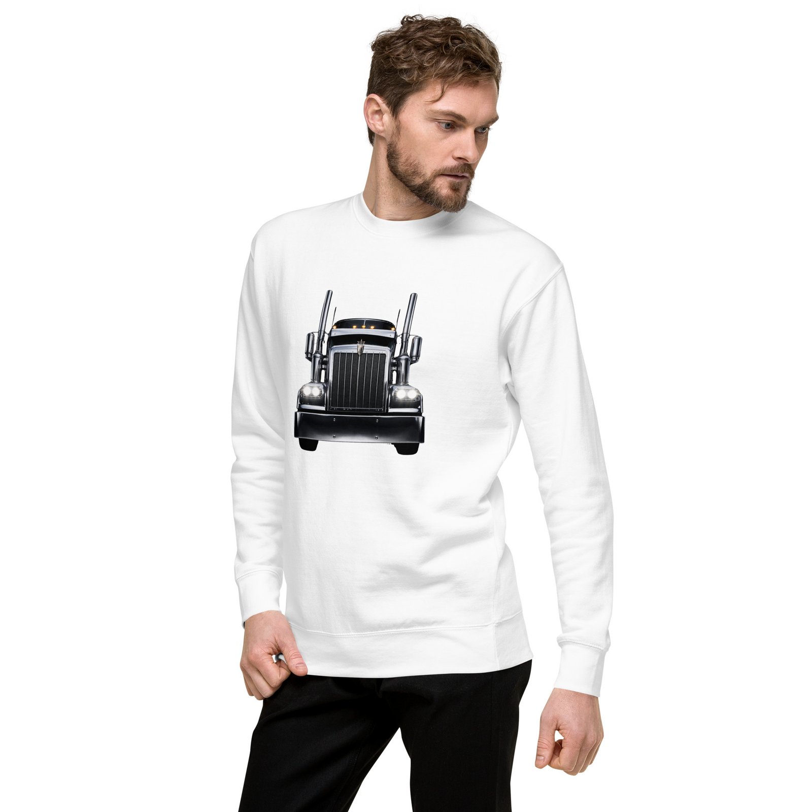Bluza męska z amerykańską ciężarówką klasy premium – potężny truck Auto-Moto| Zarn.pl Bluza męska z amerykańską ciężarówką klasy premium – potężny truck Auto-Moto - obrazek 16