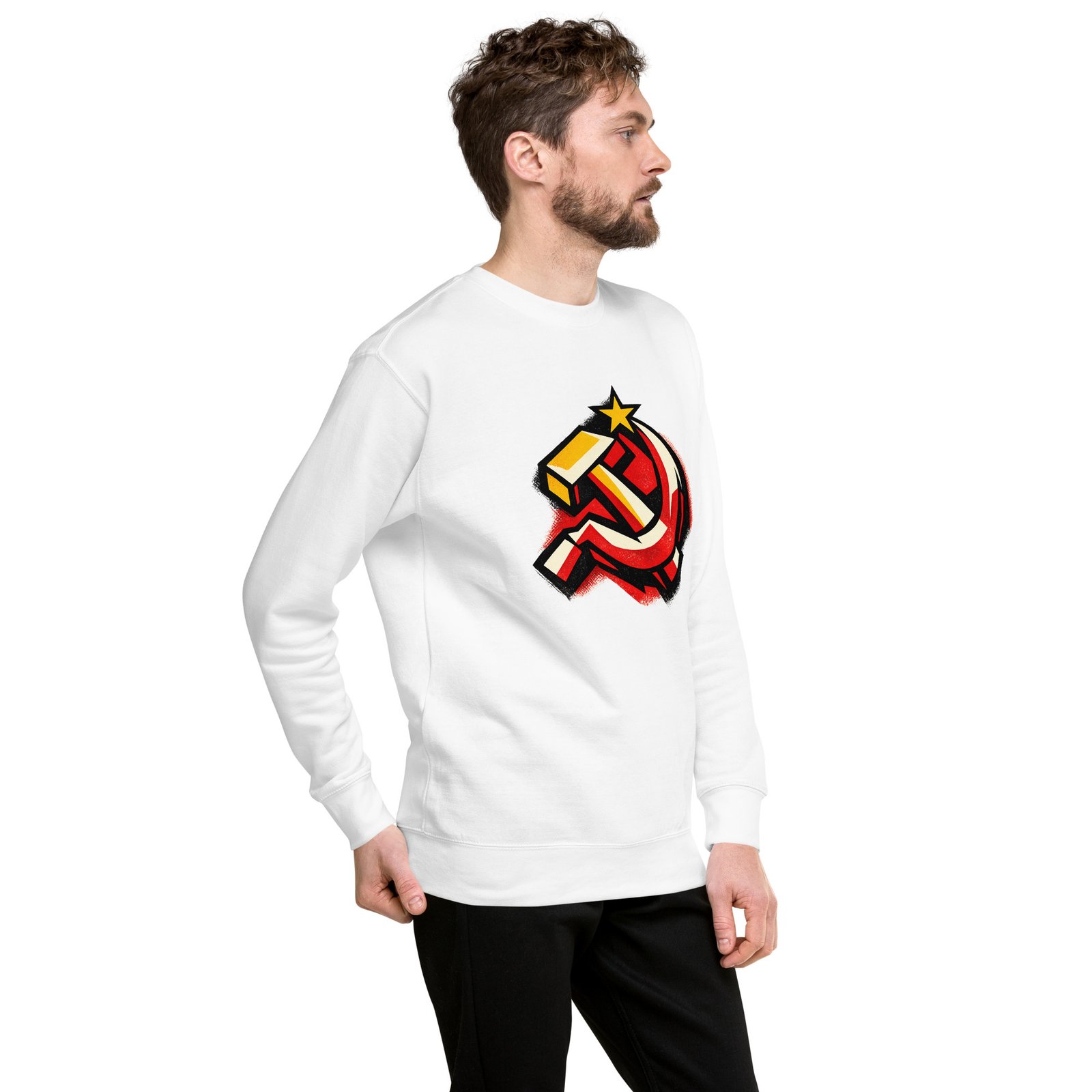 Męska bluza PRL „Symbol Młota i Sierpa” – bluza męska PRL z symbolem socjalizmu| Zarn.pl Męska bluza PRL „Symbol Młota i Sierpa” – bluza męska PRL z symbolem socjalizmu - obrazek 20