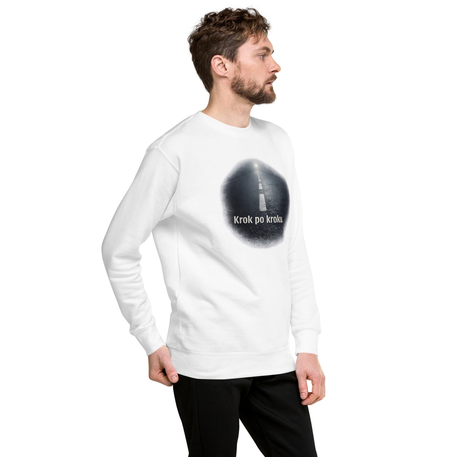 Bluza męska „Krok po kroku” – bluza motywacyjna męska z drogą do celu| Zarn.pl Bluza męska „Krok po kroku” – bluza motywacyjna męska z drogą do celu - obrazek 20