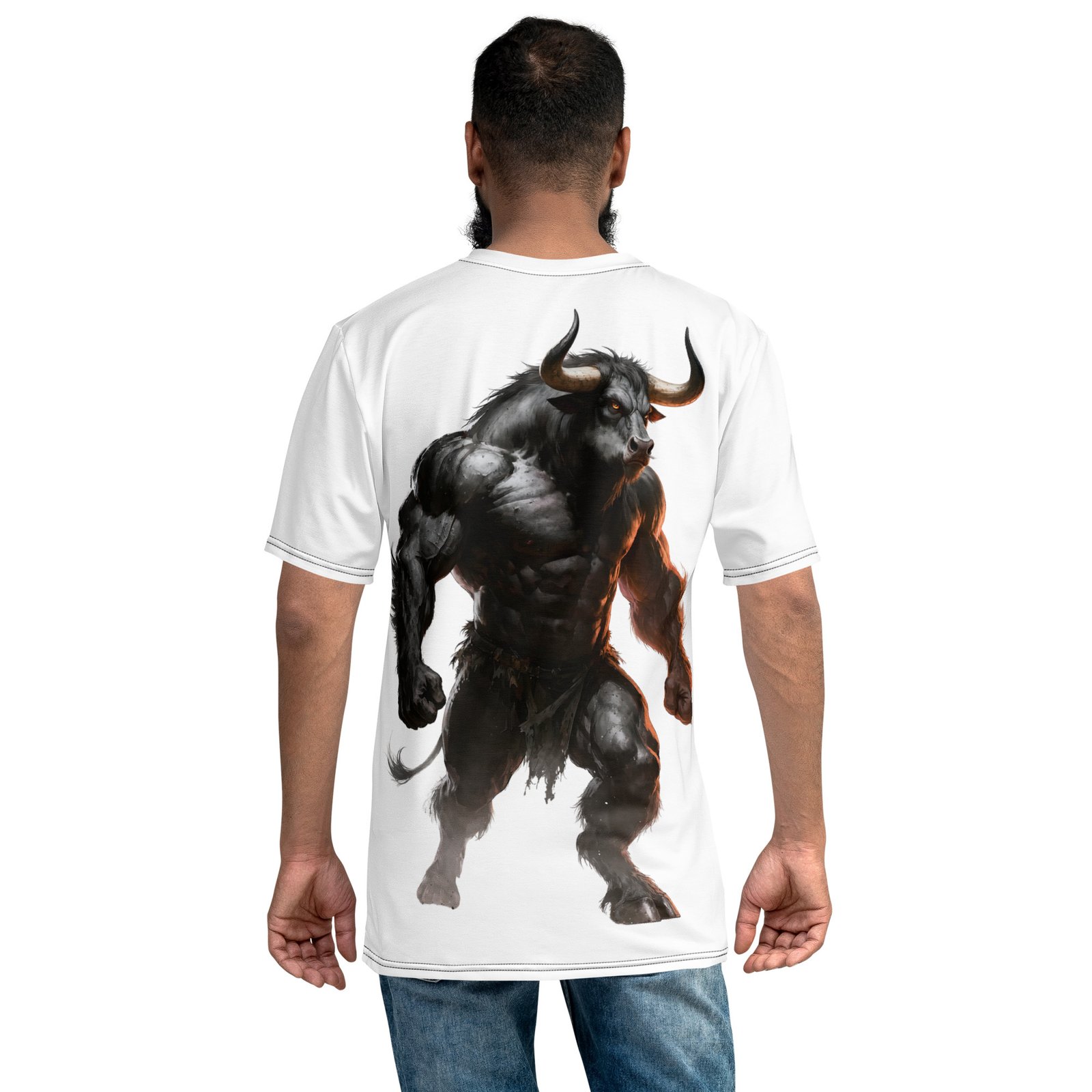 Męska koszulka „Dark Minotaur” – koszulka męska z mrocznym minotaurem| Zarn.pl koszulka męska z mrocznym minotaurem