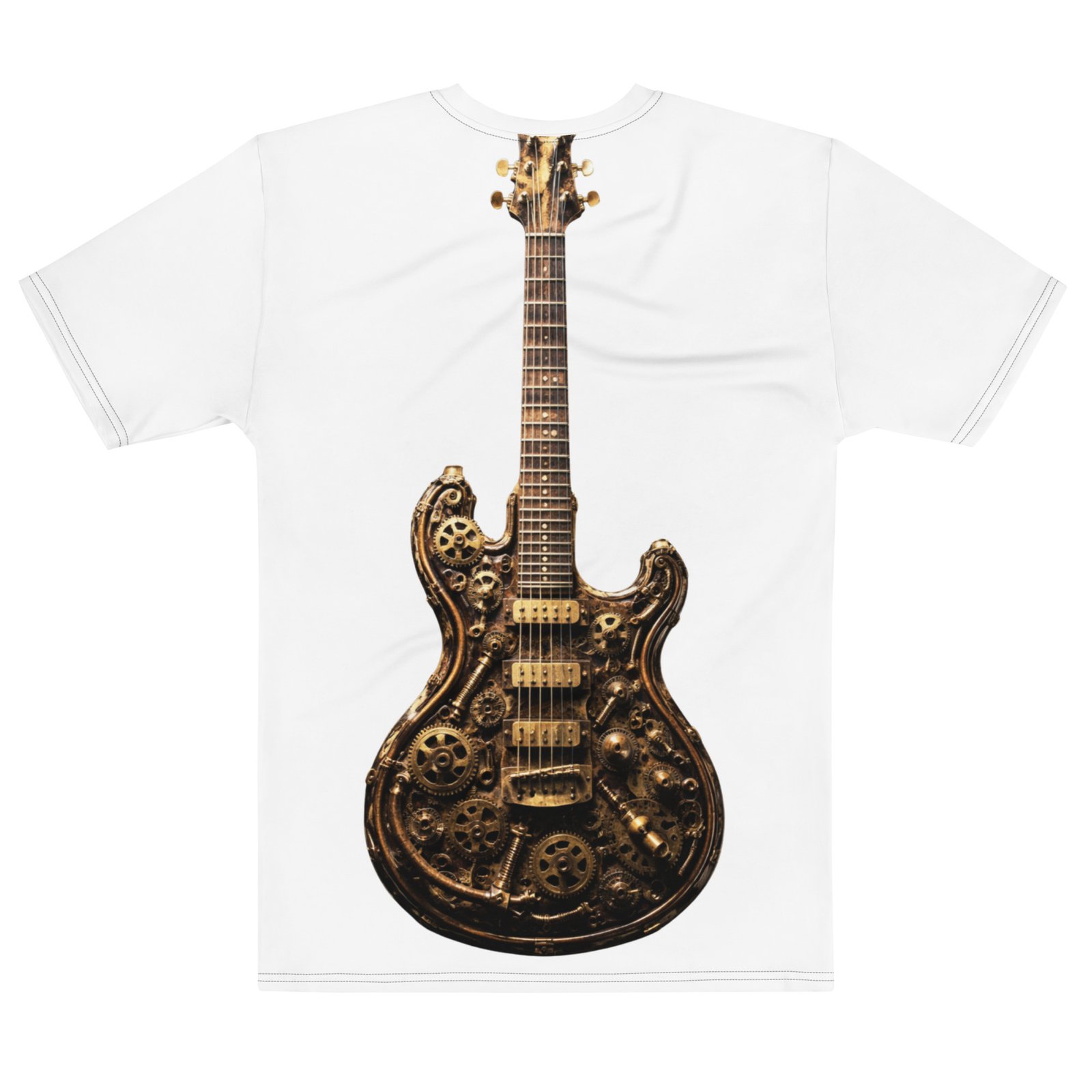 Męska koszulka „Steampunk Guitar” – koszulka męska z gitarą steampunk| Zarn.pl Męska koszulka „Steampunk Guitar” – koszulka męska z gitarą steampunk - obrazek 3
