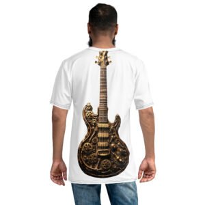 koszulka męska z gitarą steampunk