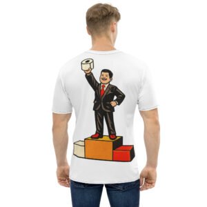 koszulka męska z zabawną grafiką papieru toaletowego PRL