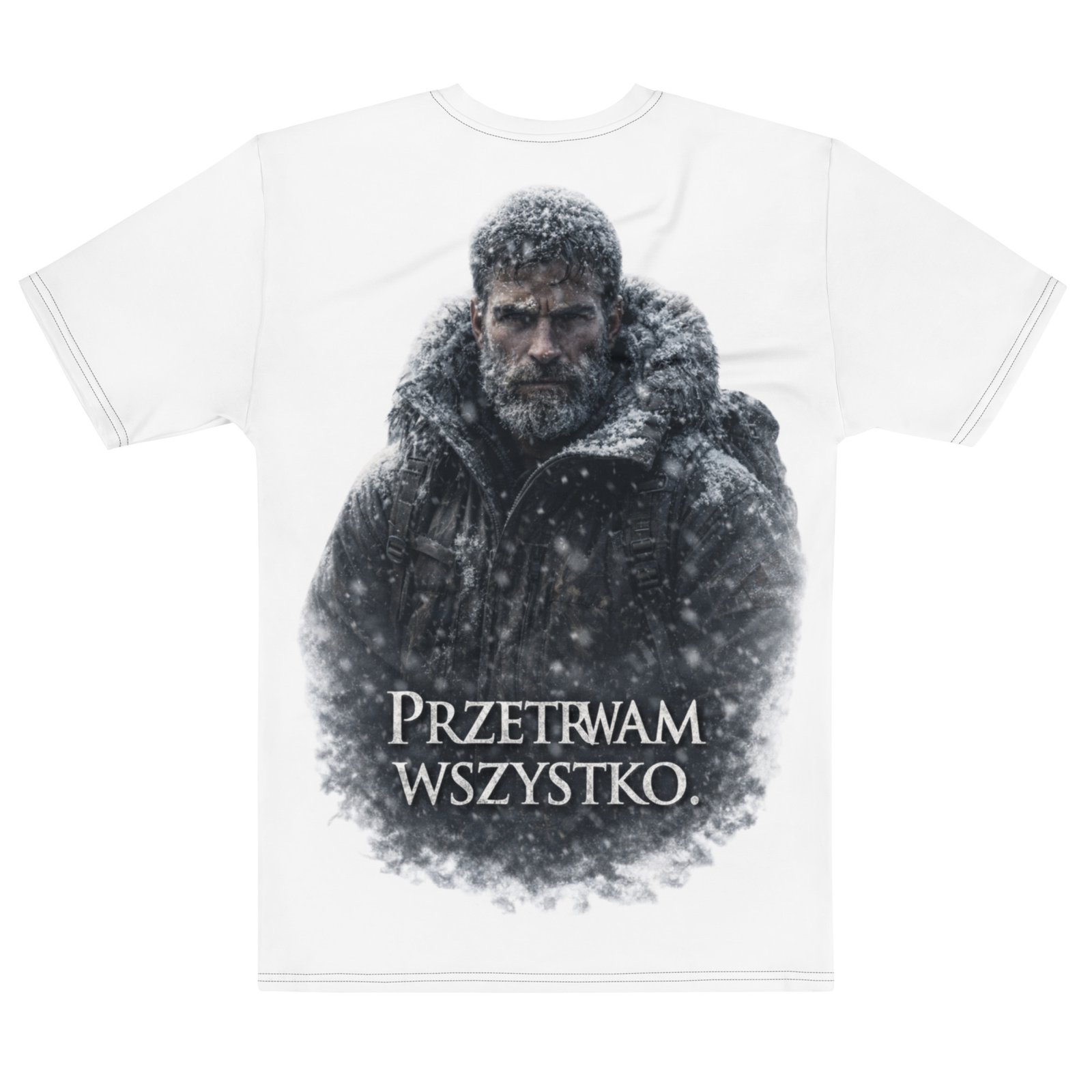 Męska koszulka motywacyjna „Przetrwam wszystko” – koszulka męska dla ludzi o niezłomnym charakterze| Zarn.pl Męska koszulka motywacyjna „Przetrwam wszystko” – koszulka męska dla ludzi o niezłomnym charakterze - obrazek 3