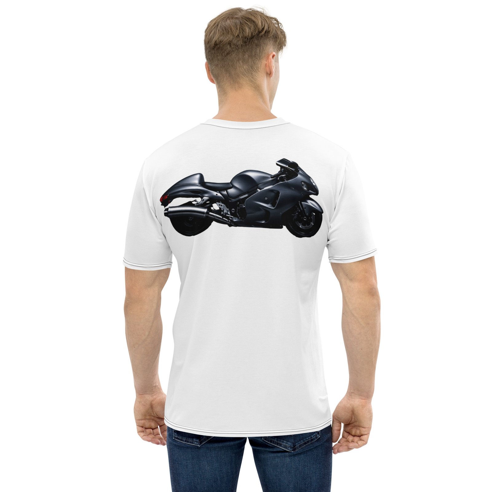 Męska koszulka z grafiką motocykla sportowego – Auto-Moto| Zarn.pl koszulka męska z grafiką motocykla sportowego