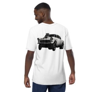 koszulka męska z grafiką klasycznego samochodu Muscle Car