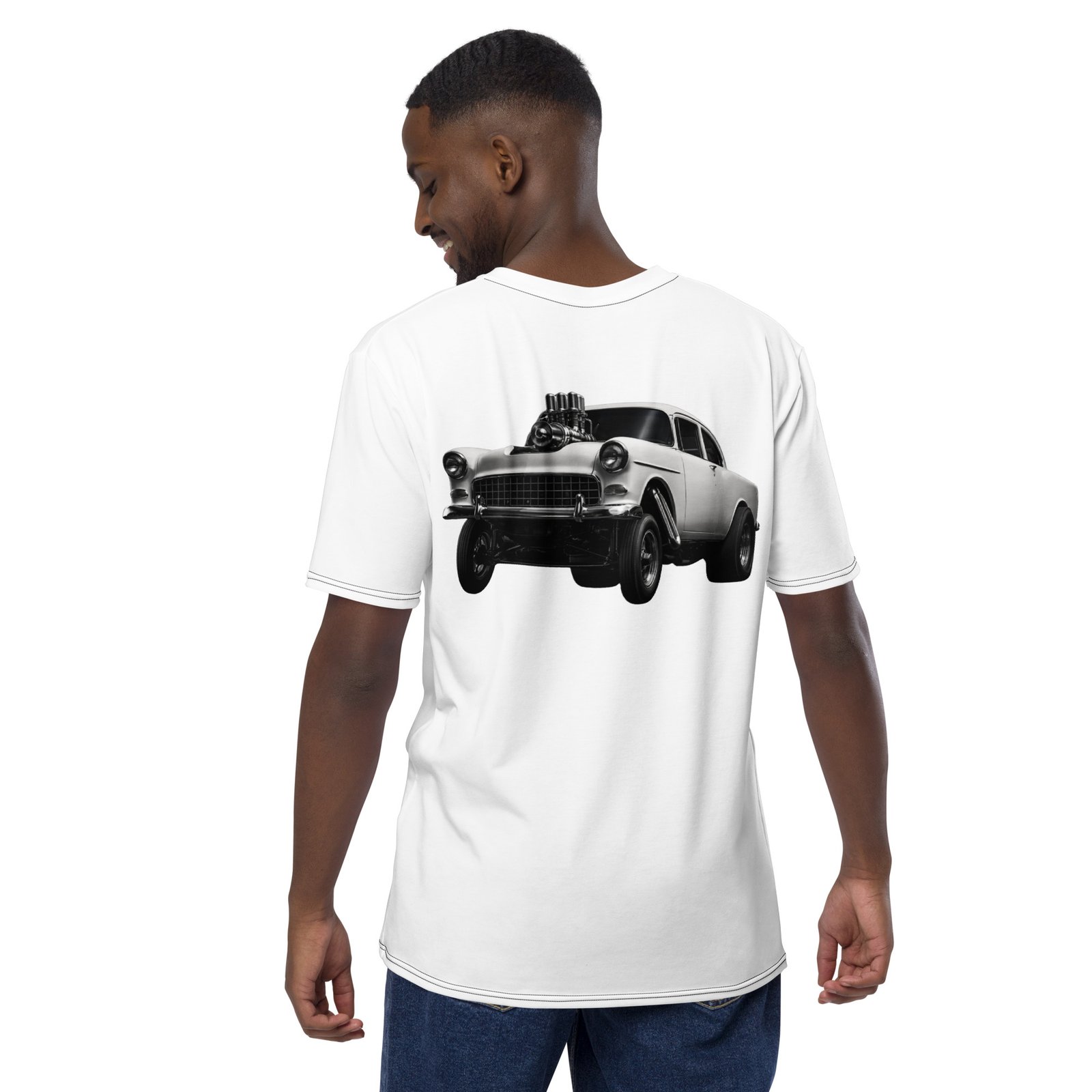 Męska koszulka z grafiką klasycznego samochodu Muscle Car – Auto-Moto| Zarn.pl koszulka męska z grafiką klasycznego samochodu Muscle Car