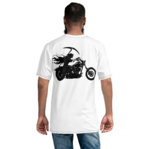 koszulka męska z grafiką Jeźdźca Śmierci na Motocyklu