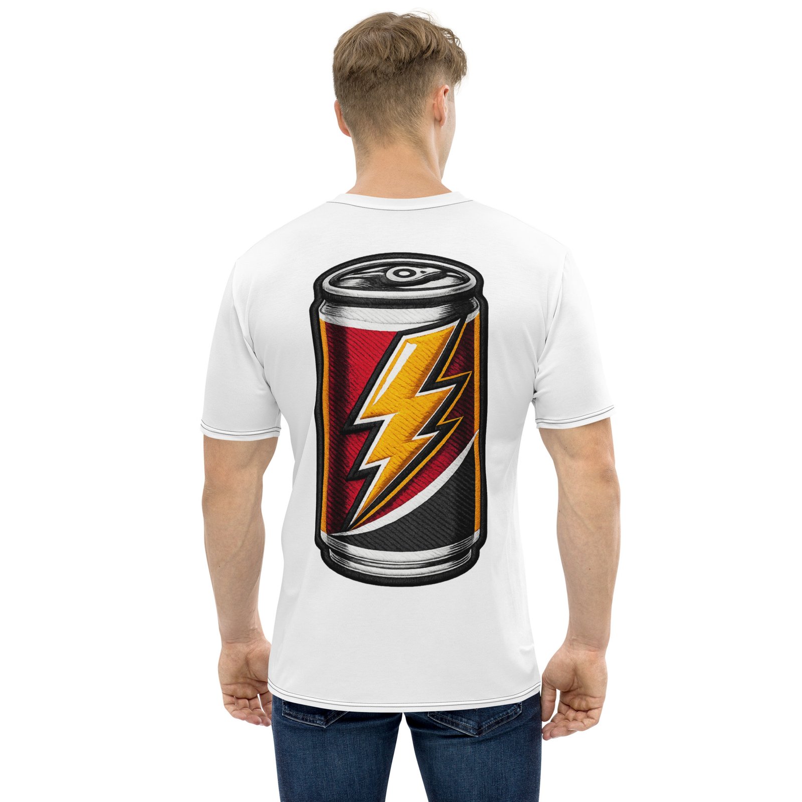 Męska koszulka „Energy Drink” – koszulka męska z grafiką puszki napoju energetycznego| Zarn.pl koszulka męska z grafiką puszki napoju energetycznego