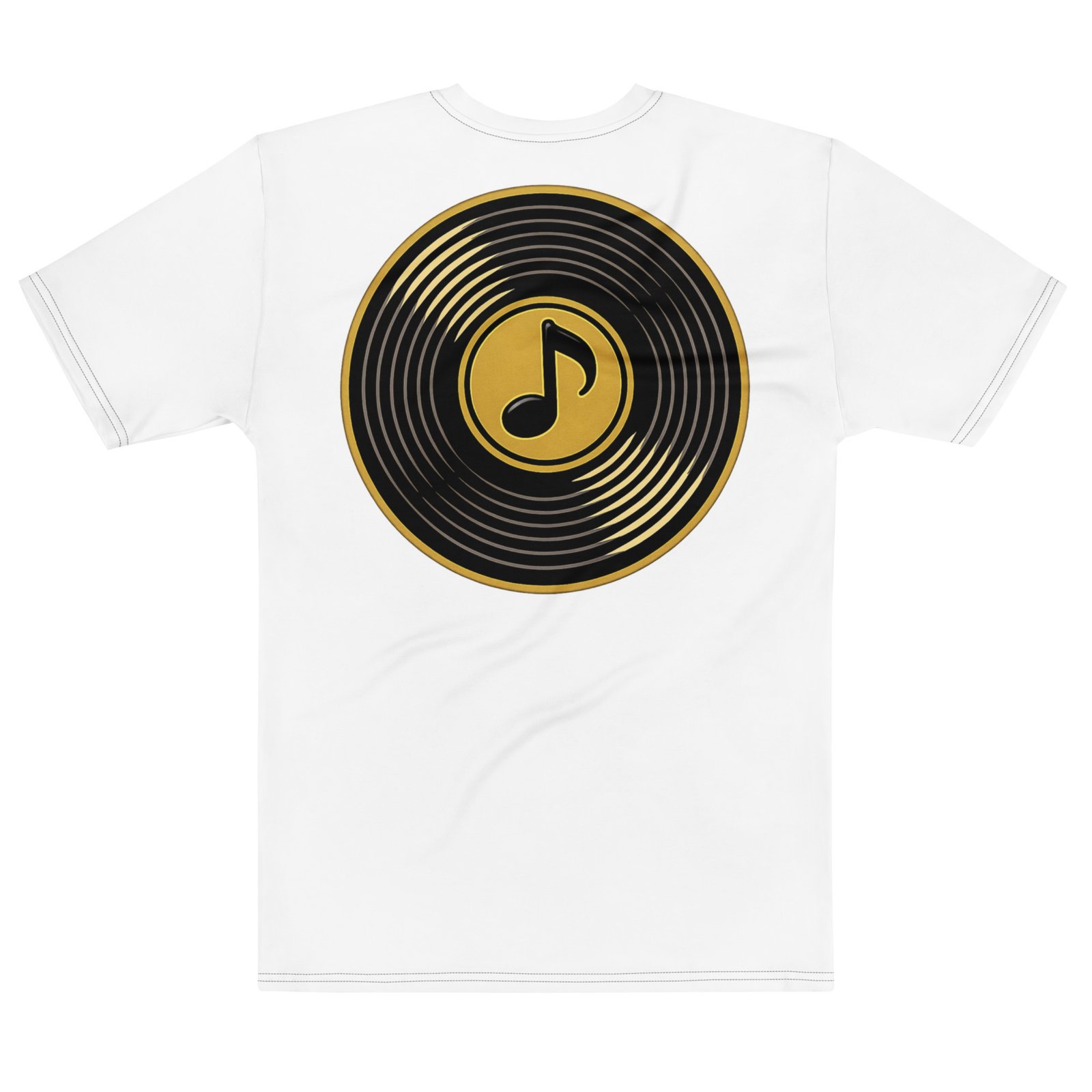 Męska koszulka „Vinyl Beat” – koszulka męska z grafiką płyty winylowej i nuty| Zarn.pl Męska koszulka „Vinyl Beat” – koszulka męska z grafiką płyty winylowej i nuty - obrazek 3