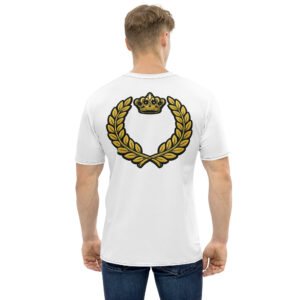 koszulka męska z wieńcem laurowym i koroną