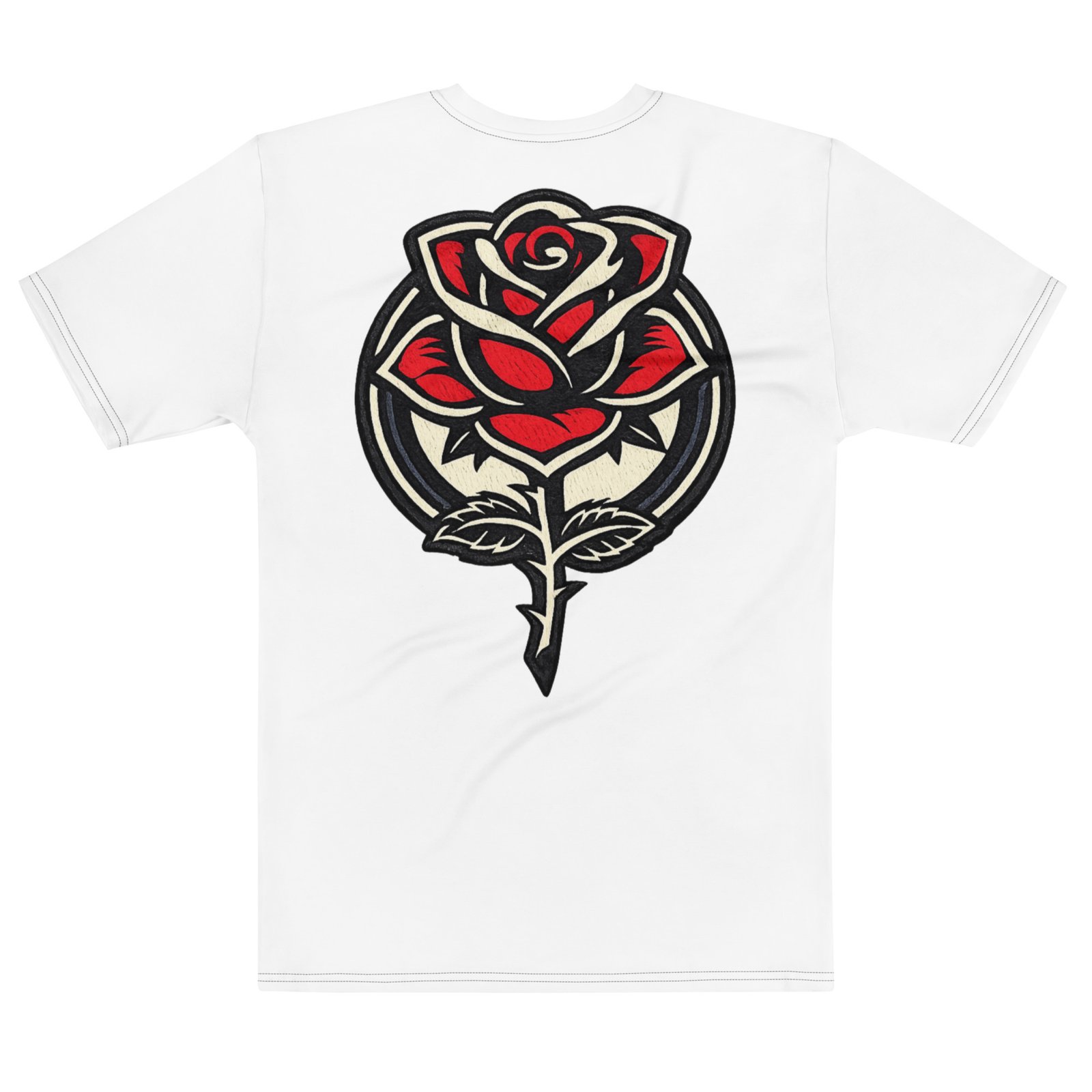 Męska koszulka „Scarlet Rose” – koszulka męska z grafiką czerwonej róży| Zarn.pl Męska koszulka „Scarlet Rose” – koszulka męska z grafiką czerwonej róży - obrazek 3
