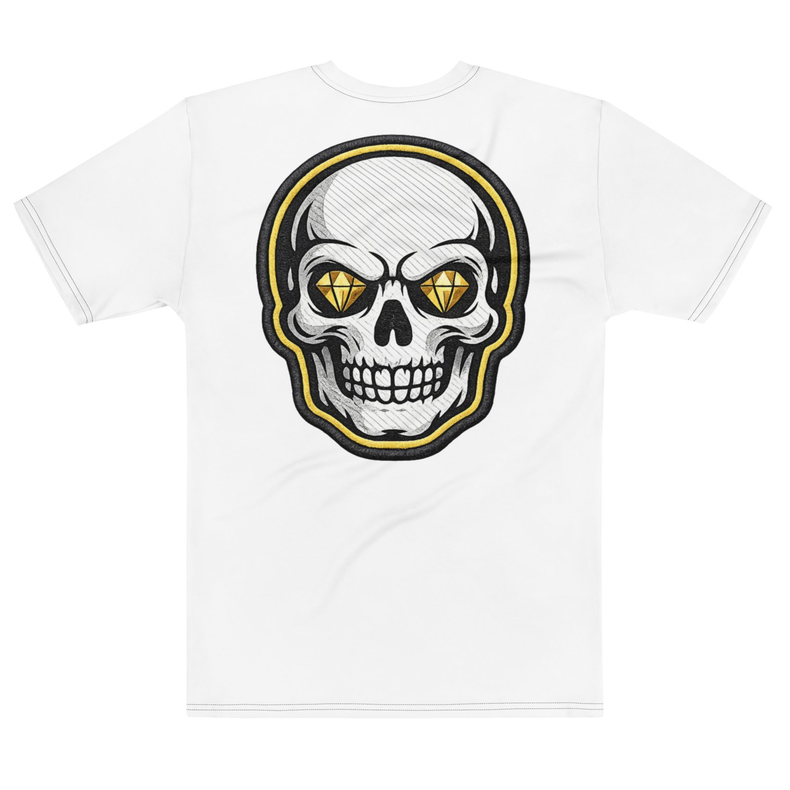 Męska koszulka „Diamond Skull” – koszulka męska z grafiką czaszki| Zarn.pl Męska koszulka „Diamond Skull” – koszulka męska z grafiką czaszki - obrazek 3