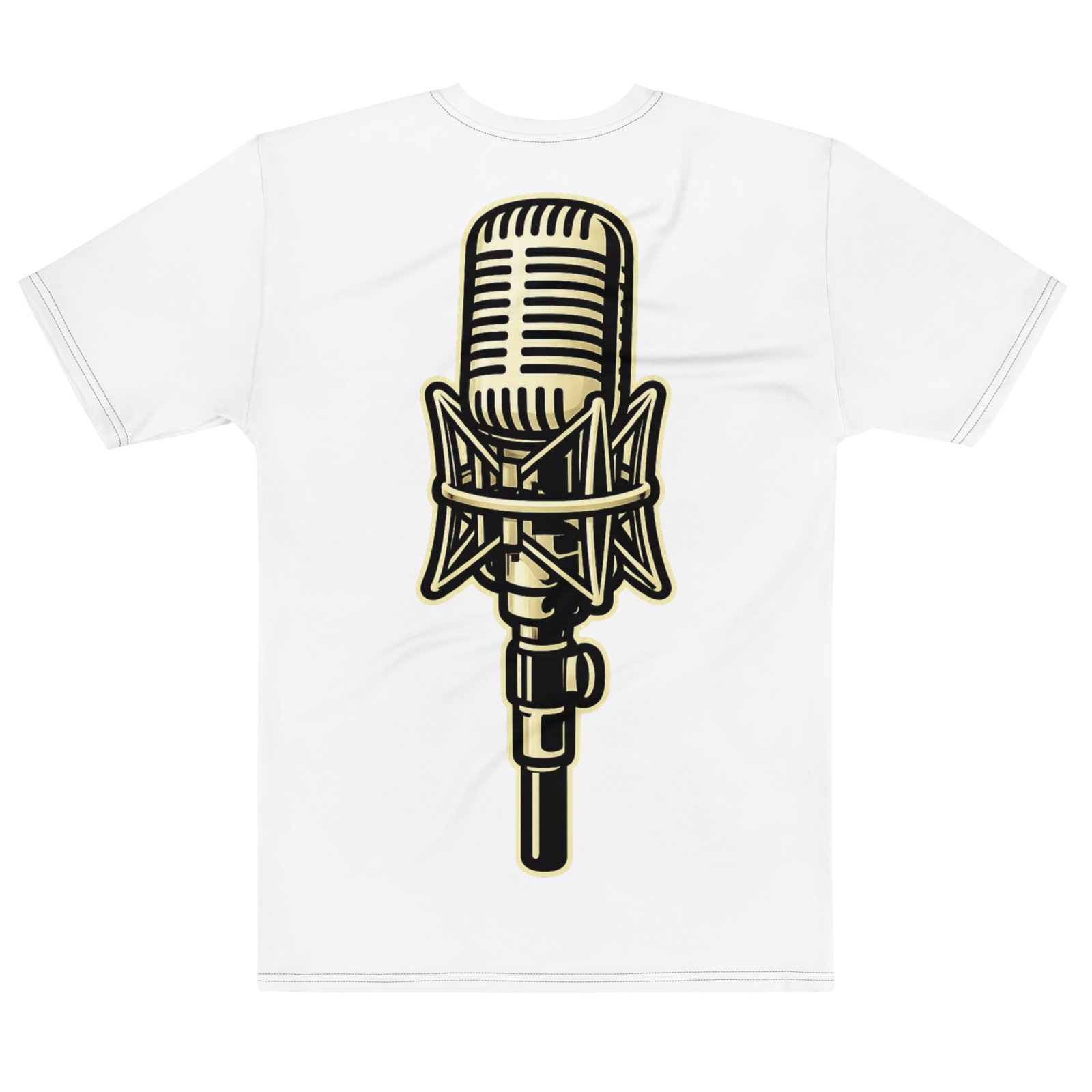 Męska koszulka „Studio Mic” – koszulka męska z mikrofonem| Zarn.pl Męska koszulka „Studio Mic” – koszulka męska z mikrofonem - obrazek 3