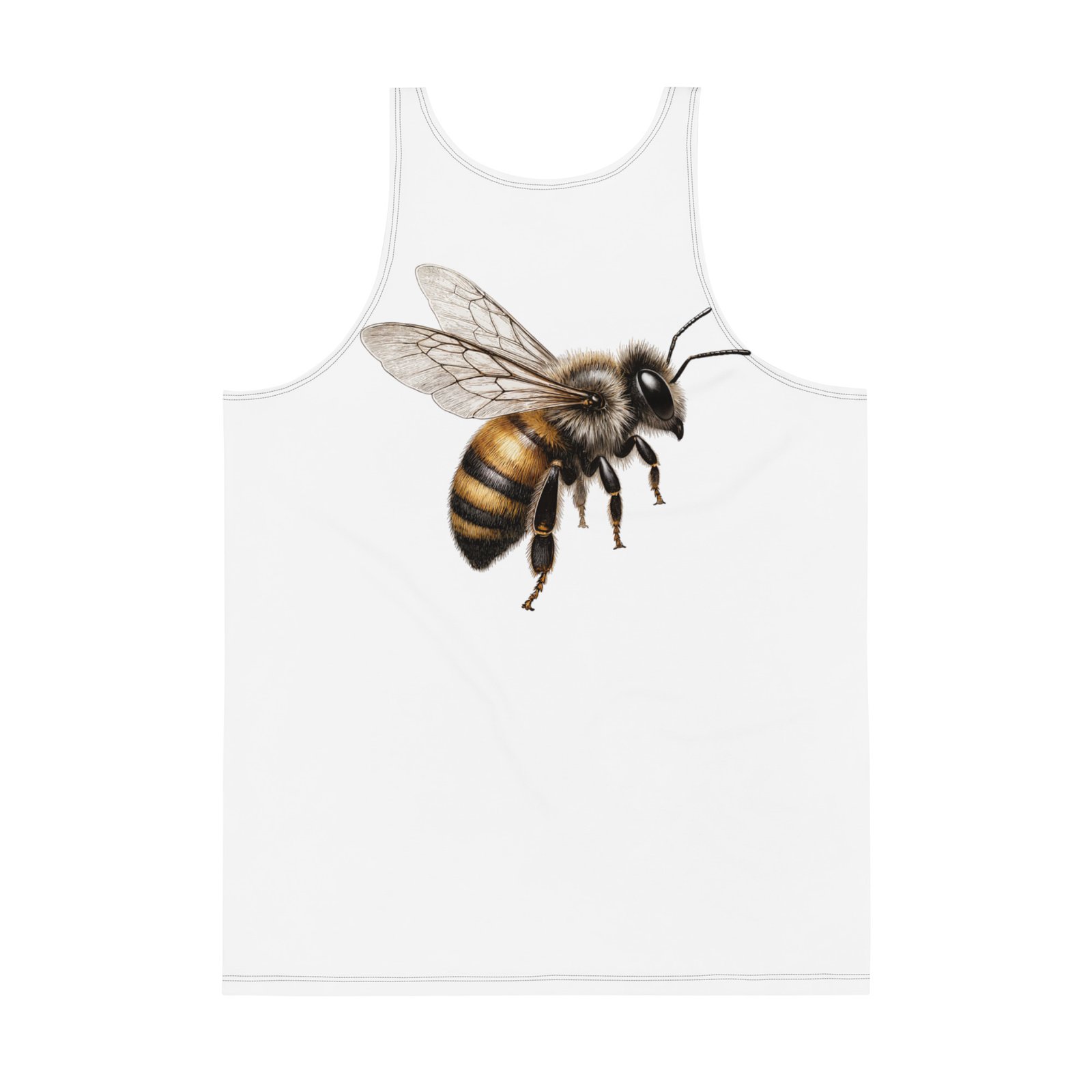 Męski tank top z pszczołą – koszulka męska bez rękawów z realistyczną pszczołą| Zarn.pl Męski tank top z pszczołą – koszulka męska bez rękawów z realistyczną pszczołą - obrazek 3