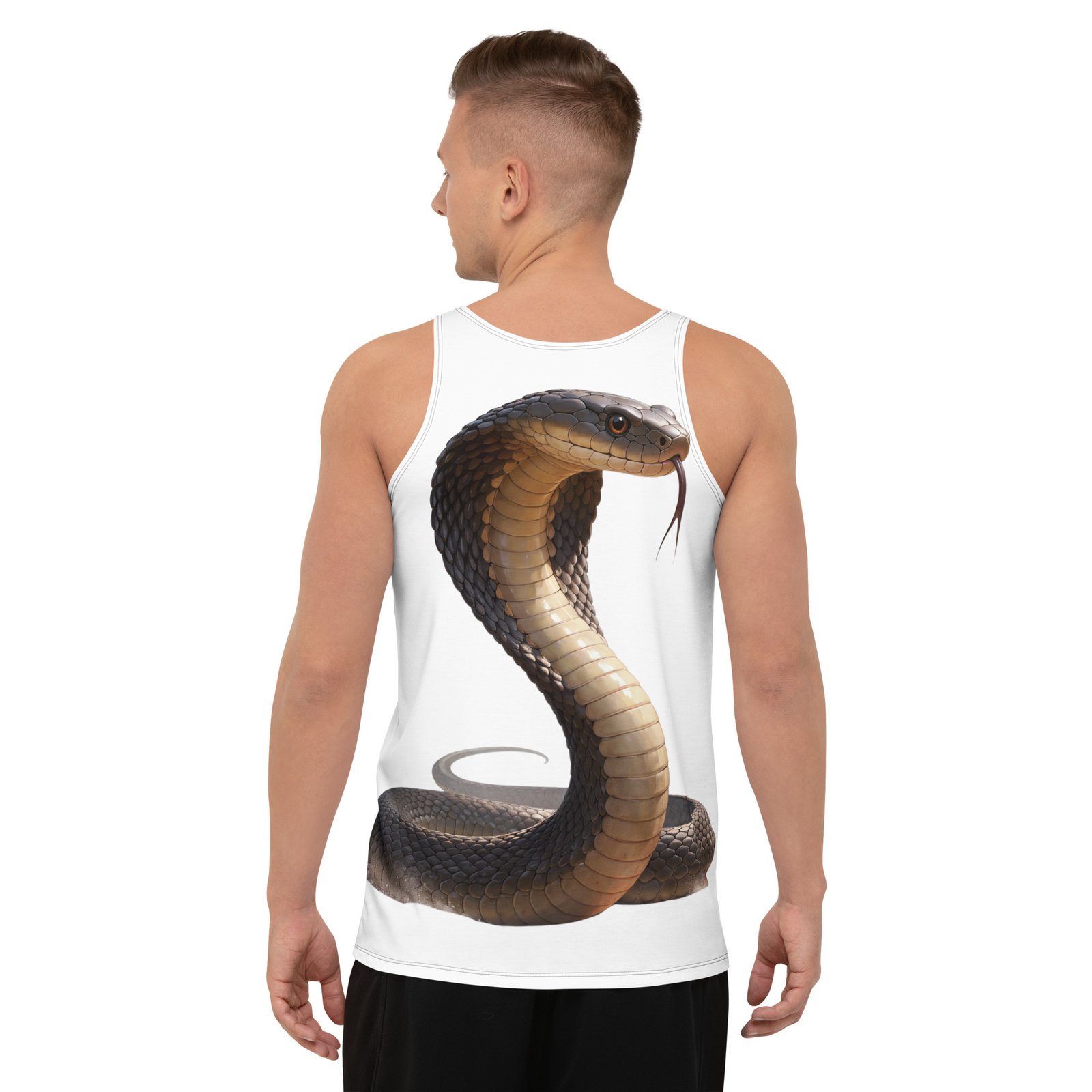 Męski tank top Kobra – koszulka męska bez rękawów z kobrą| Zarn.pl koszulka męska bez rękawów z kobrą