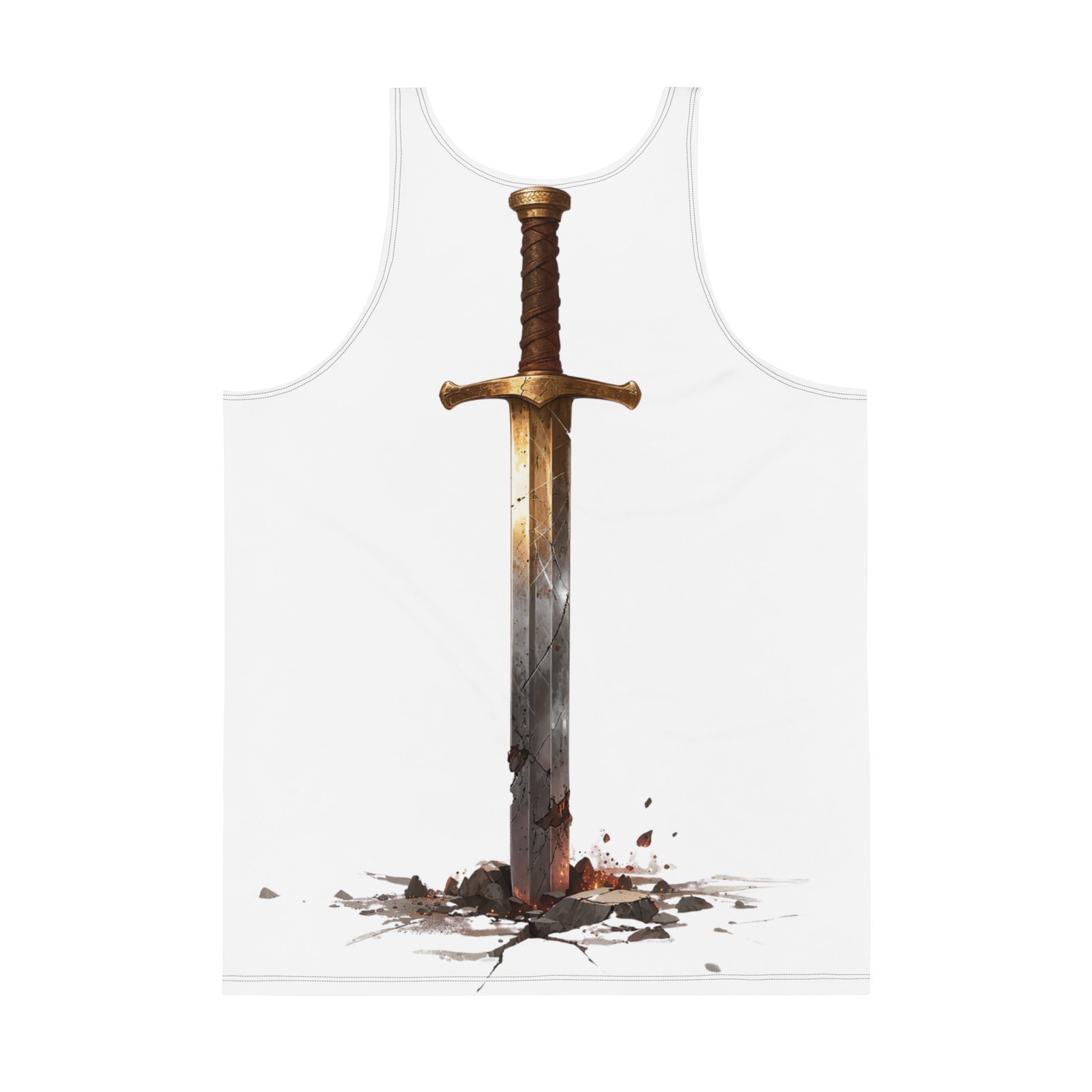 Męski tank top Miecz Legend – koszulka męska bez rękawów z mieczem| Zarn.pl Męski tank top Miecz Legend – koszulka męska bez rękawów z mieczem - obrazek 3