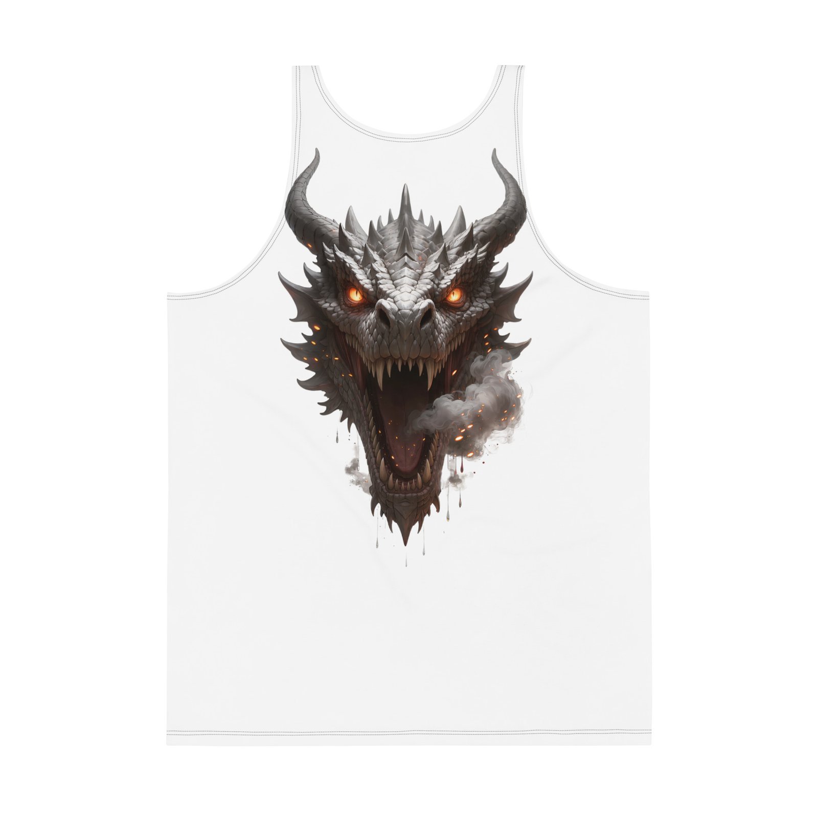 Męski tank top Głowa Smoka – koszulka męska bez rękawów ze smokiem| Zarn.pl Męski tank top Głowa Smoka – koszulka męska bez rękawów ze smokiem - obrazek 3