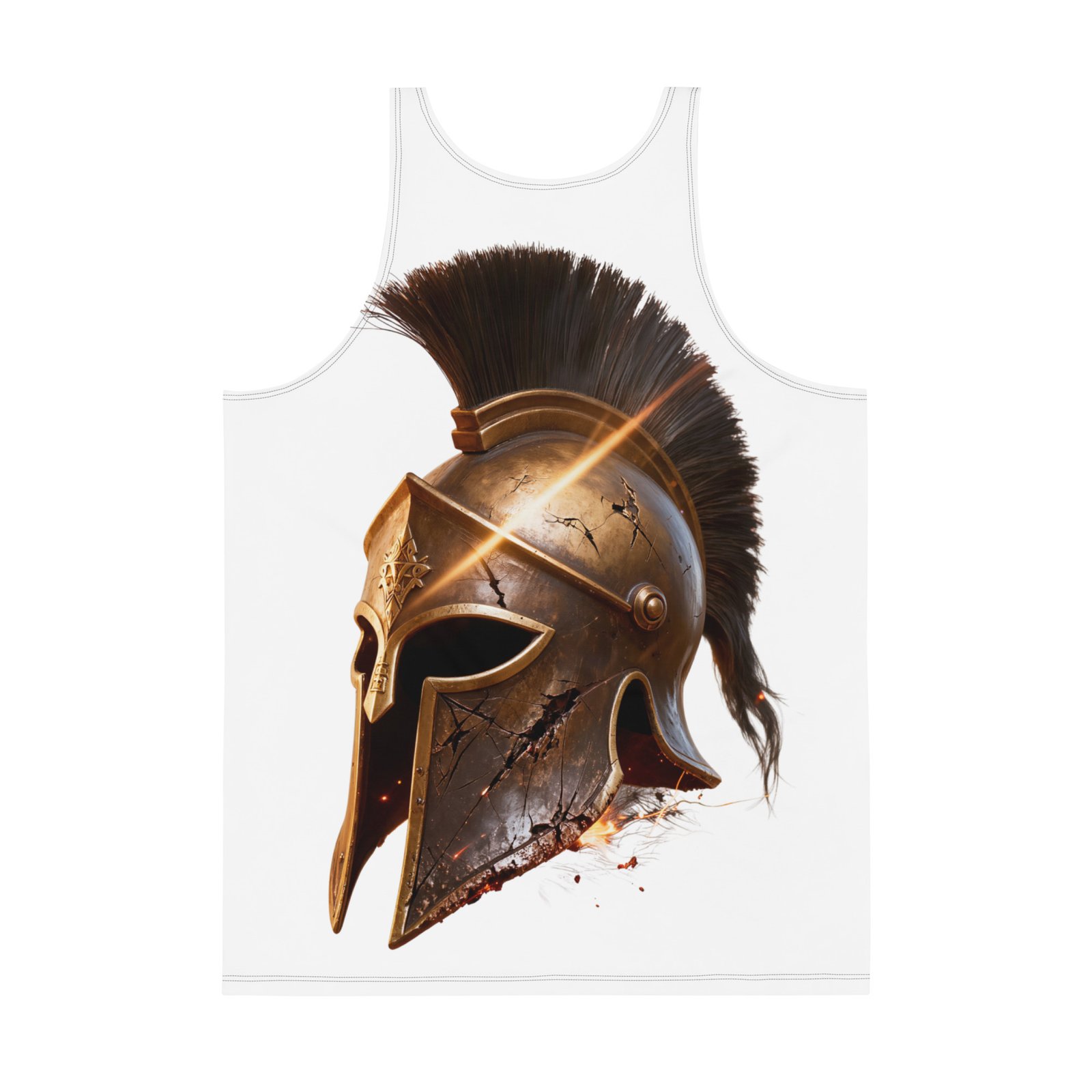 Męski tank top Hełm Spartanina – koszulka męska bez rękawów z hełmem wojownika| Zarn.pl Męski tank top Hełm Spartanina – koszulka męska bez rękawów z hełmem wojownika - obrazek 3