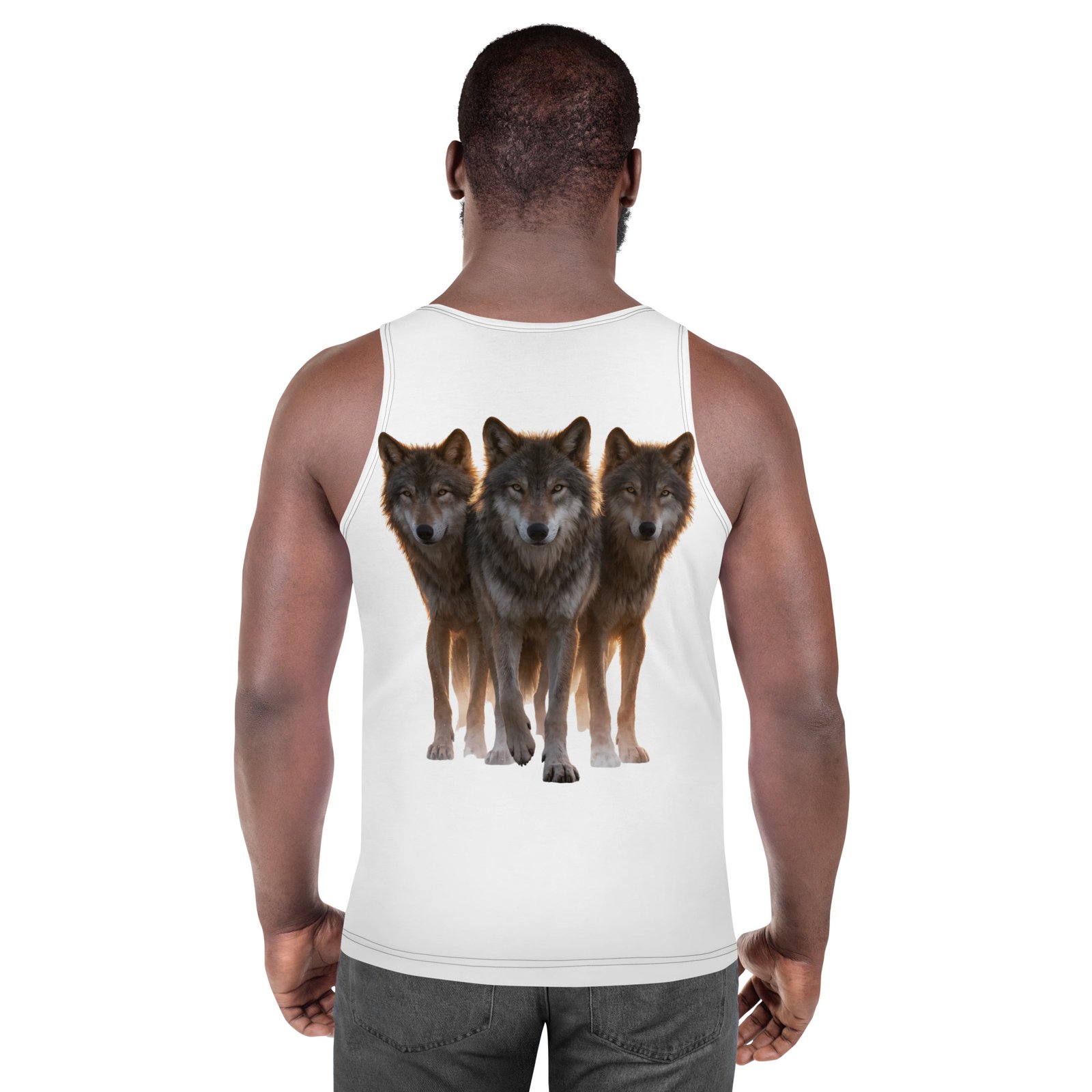 Męski tank top Wilcze Bractwo – koszulka męska bez rękawów z wilkami| Zarn.pl koszulka męska bez rękawów z wilkami