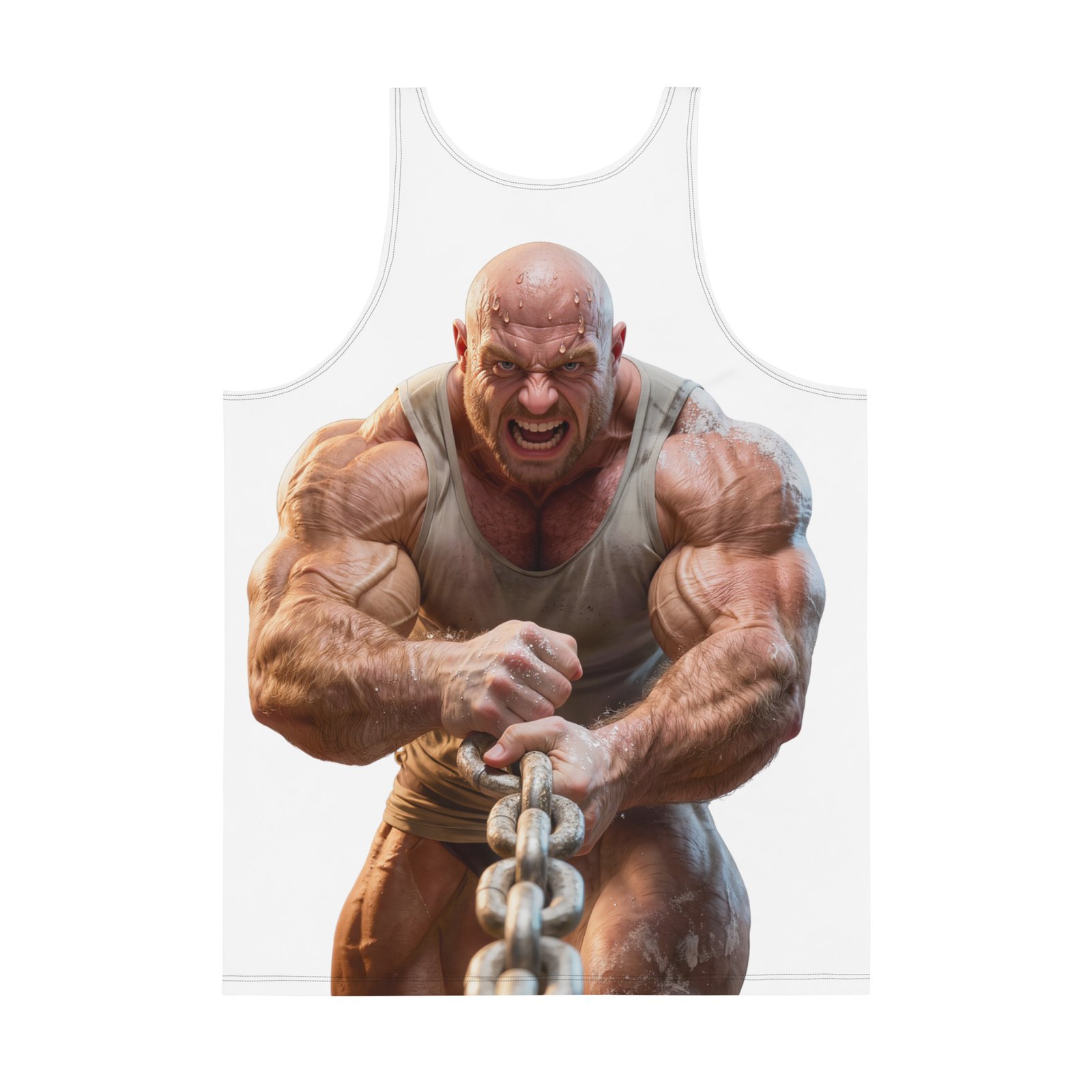 Męski tank top „Niepowstrzymana Siła” – tank top męski z kulturystą| Zarn.pl Męski tank top „Niepowstrzymana Siła” – tank top męski z kulturystą - obrazek 3