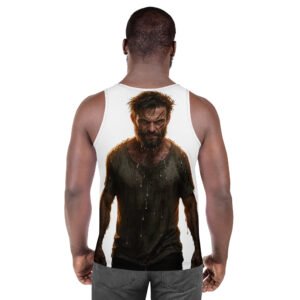 tank top męski z wojownikiem