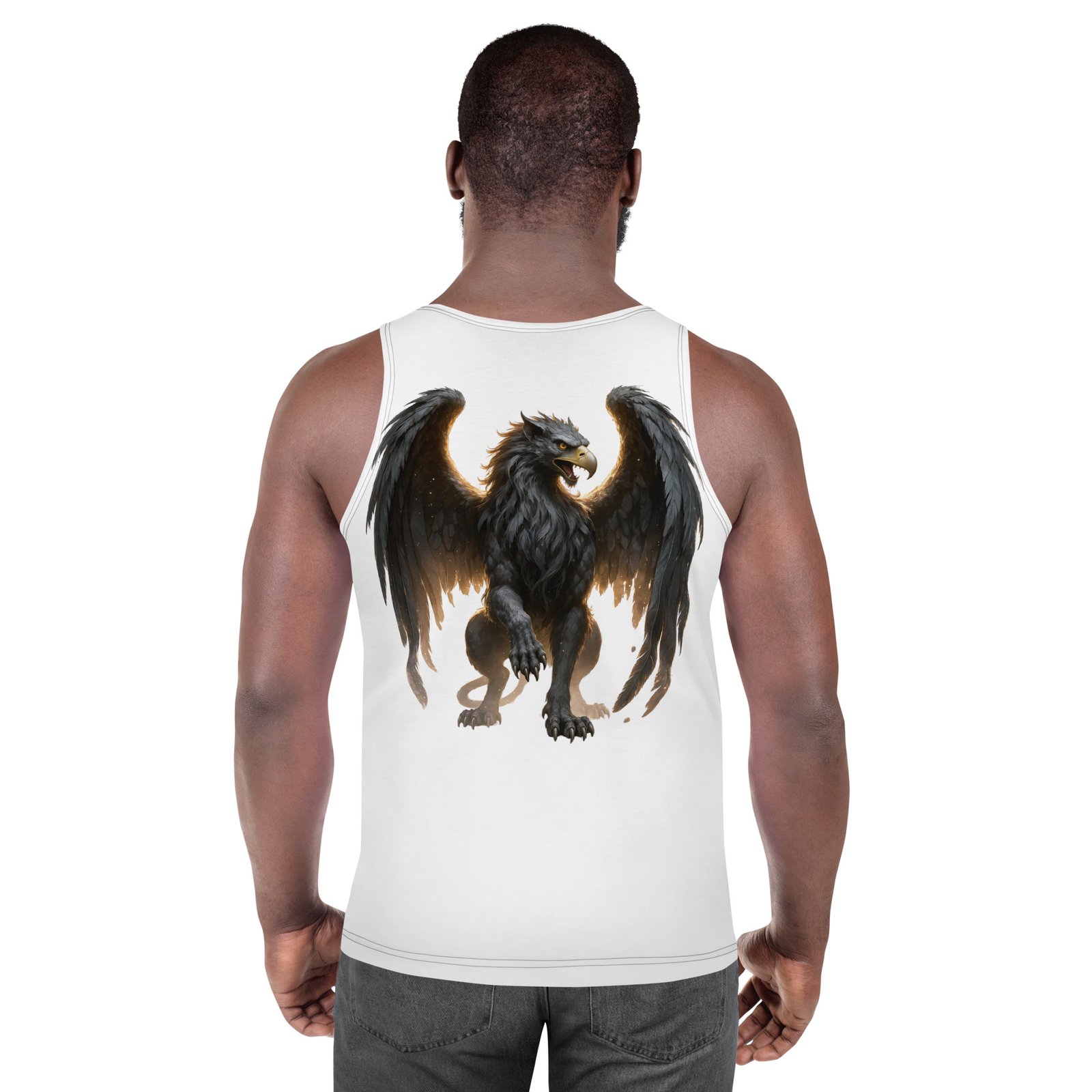 Męski tank top „Mroczny Gryf” – tank top męski z gryfem| Zarn.pl tank top męski z gryfem