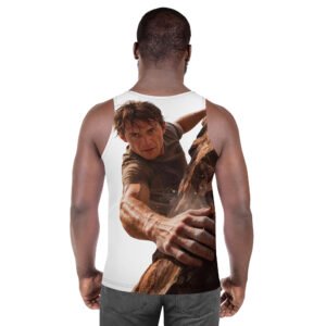 tank top męski z grafika wspinaczki skałkowej