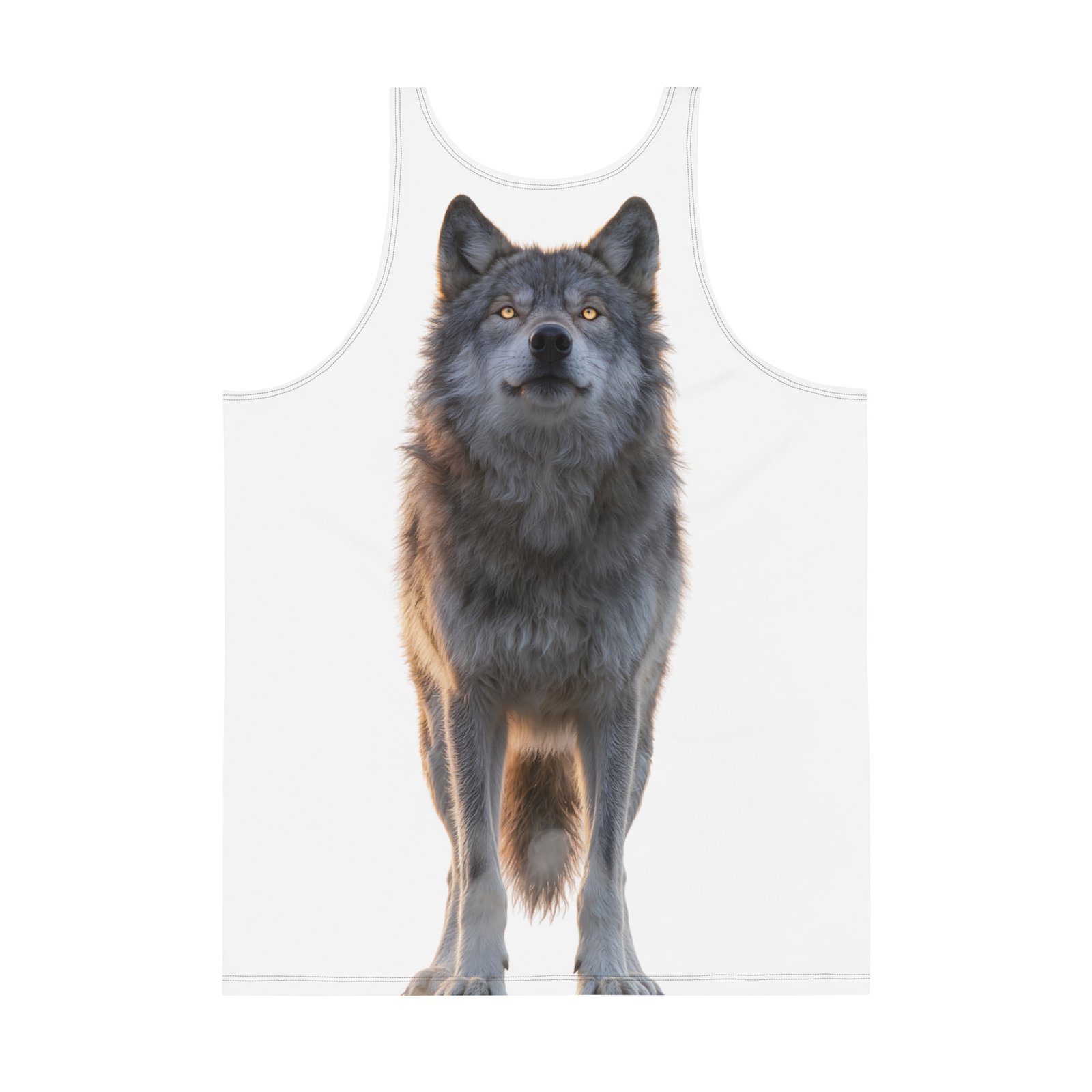 Męski tank top „Duch Wilka” – tank top męski z grafiką wilka| Zarn.pl Męski tank top „Duch Wilka” – tank top męski z grafiką wilka - obrazek 3