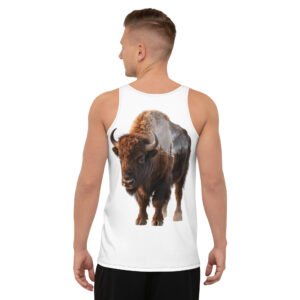 tank top męski z grafiką bizona