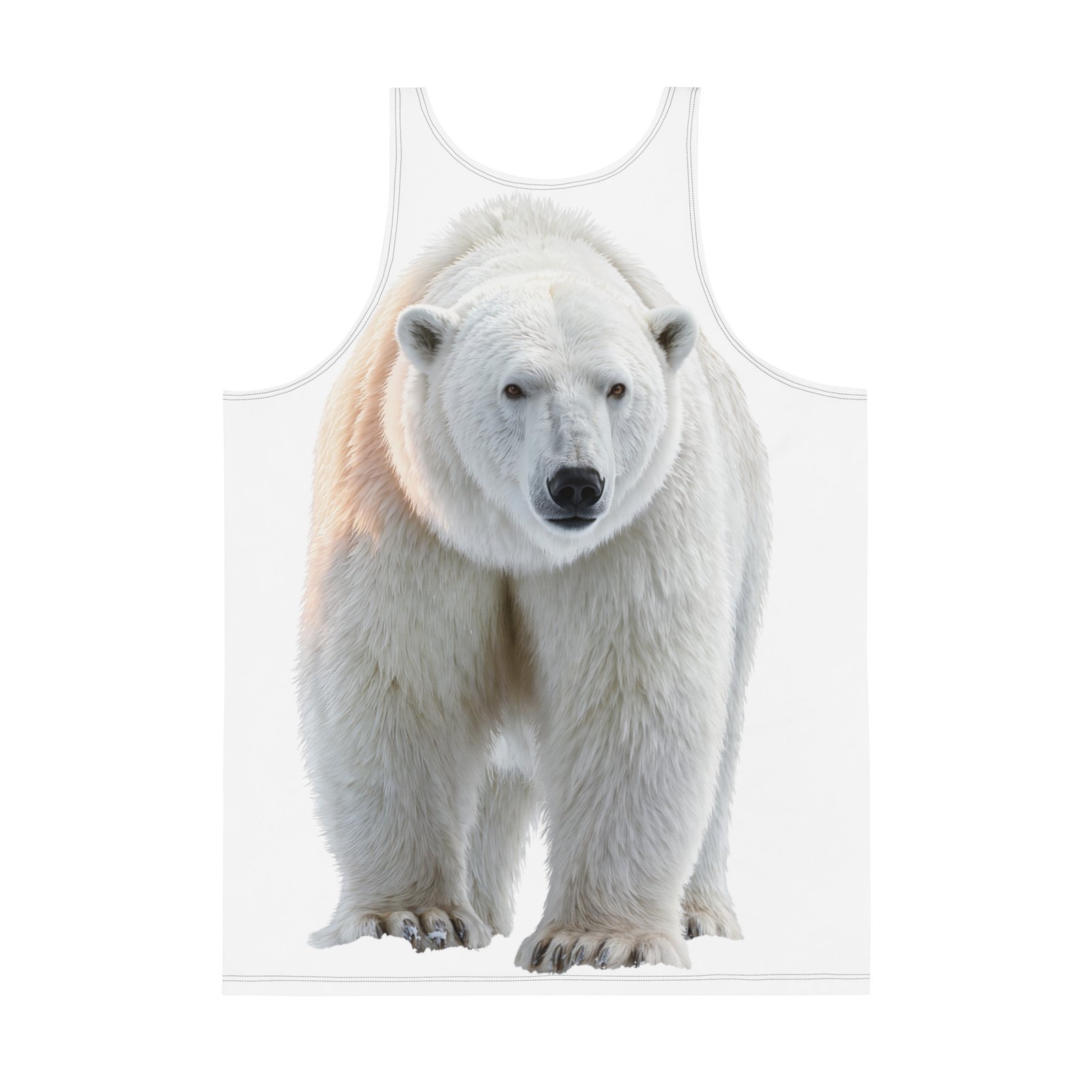 Męski tank top „Władca Arktyki” – tank top męski z grafiką niedźwiedzia polarnego| Zarn.pl Męski tank top „Władca Arktyki” – tank top męski z grafiką niedźwiedzia polarnego - obrazek 3