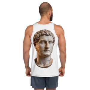 tank top męski z grafiką rzymskiego popiersia