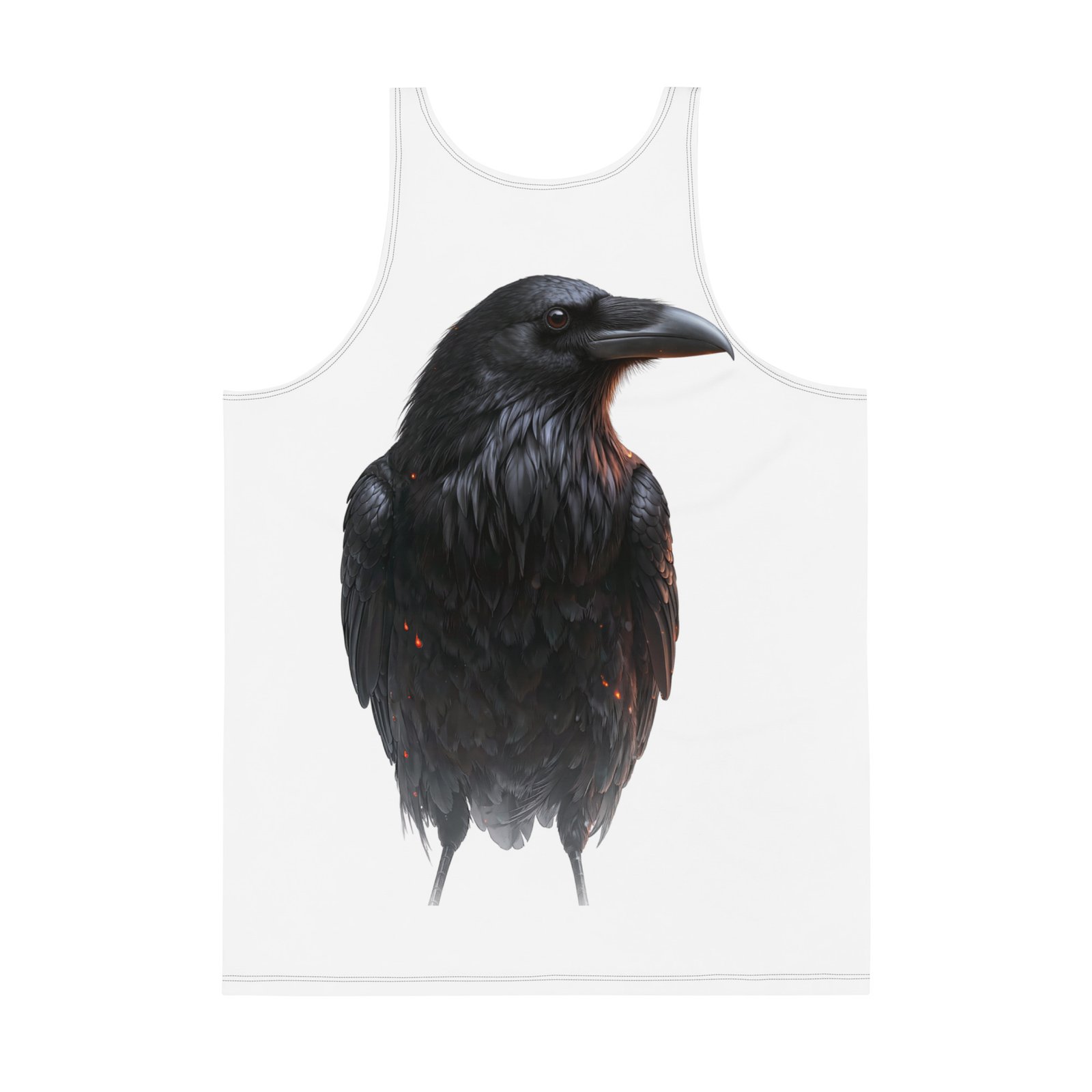 Męski tank top „Mądrość Kruka” – tank top męski z grafiką kruka| Zarn.pl Męski tank top „Mądrość Kruka” – tank top męski z grafiką kruka - obrazek 3