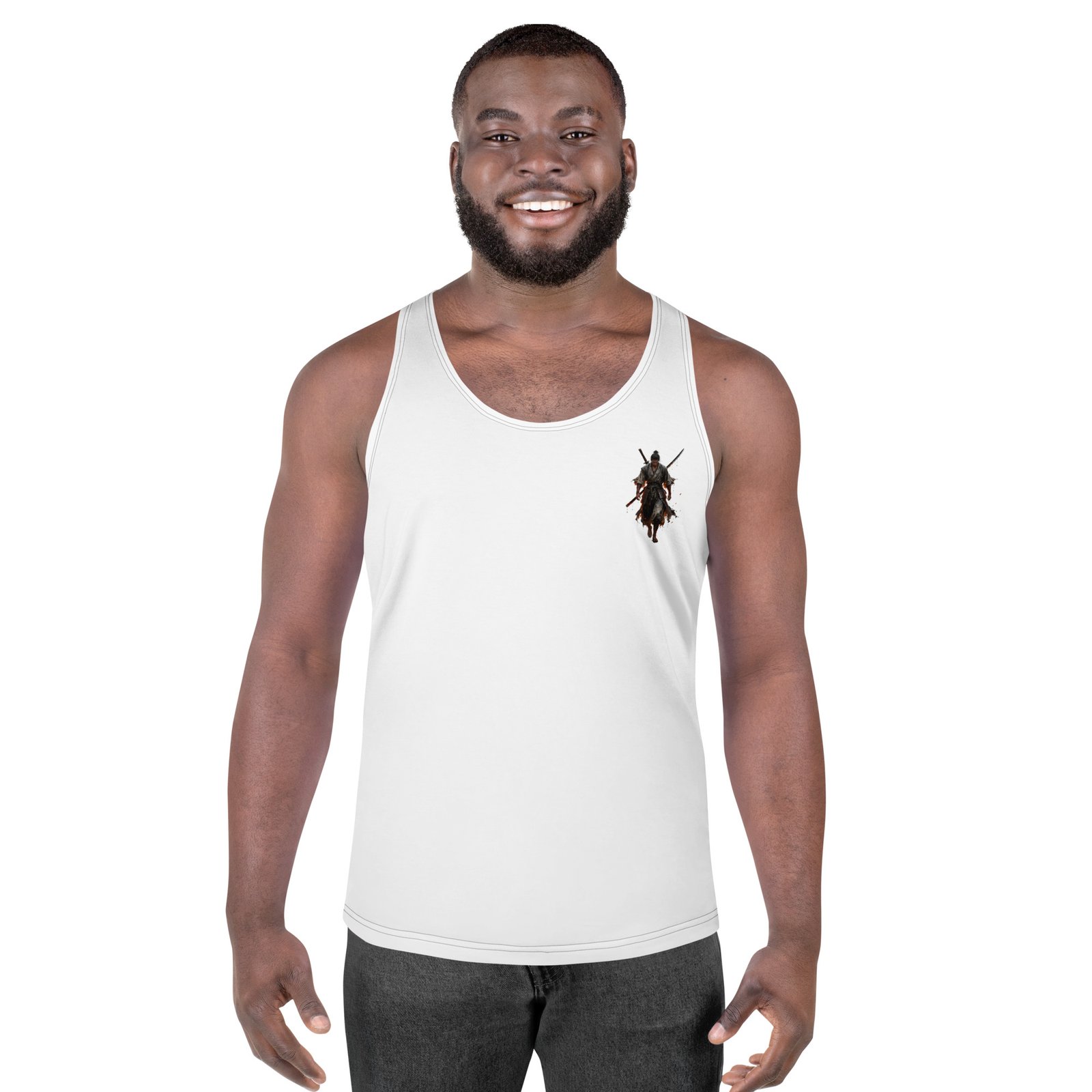 Męski tank top Samuraj – koszulka męska bez rękawów z wojownikiem samurajem| Zarn.pl Męski tank top Samuraj – koszulka męska bez rękawów z wojownikiem samurajem - obrazek 4