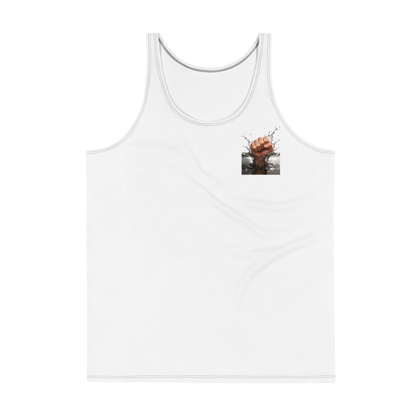 Męski tank top Siła Przebicia – koszulka męska bez rękawów z pięścią| Zarn.pl Męski tank top Siła Przebicia – koszulka męska bez rękawów z pięścią - obrazek 2
