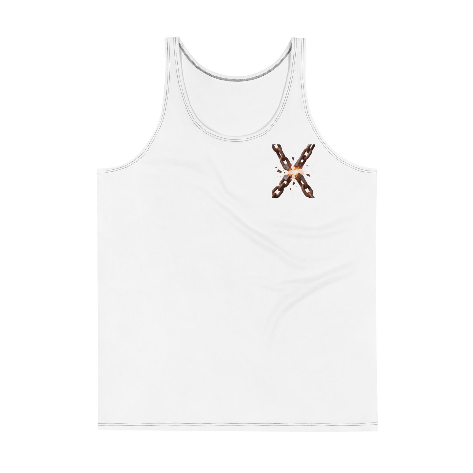 Męski tank top Zerwane Łańcuchy – koszulka męska bez rękawów symbol wolności i siły| Zarn.pl Męski tank top Zerwane Łańcuchy – koszulka męska bez rękawów symbol wolności i siły - obrazek 2