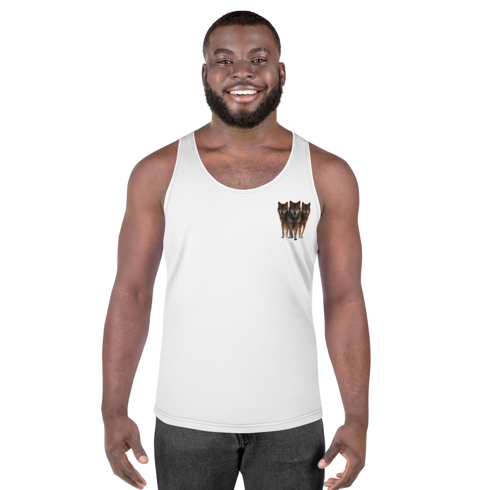 Męski tank top Wilcze Bractwo – koszulka męska bez rękawów z wilkami| Zarn.pl Męski tank top Wilcze Bractwo – koszulka męska bez rękawów z wilkami - obrazek 4