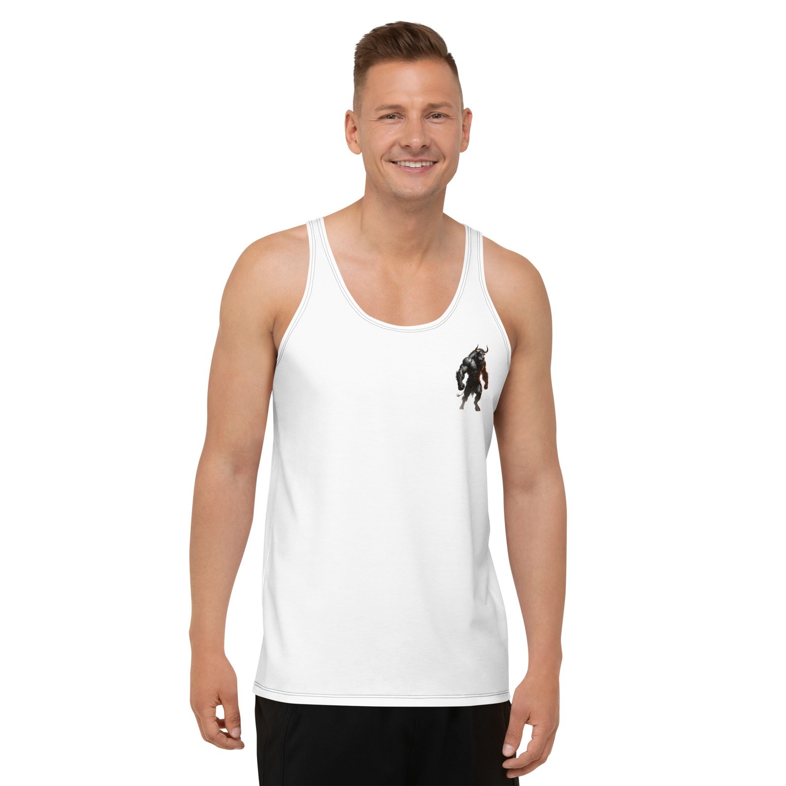 Męski tank top „Minotaur Wojownik” – tank top męski z minotaurem| Zarn.pl Męski tank top „Minotaur Wojownik” – tank top męski z minotaurem - obrazek 4