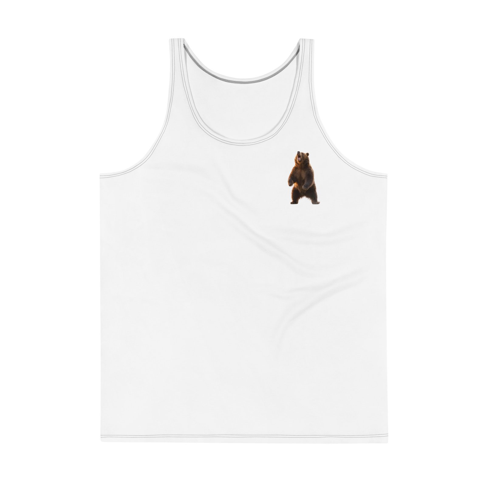 Męski tank top „Potęga Niedźwiedzia” – tank top męski z grafiką niedźwiedzia| Zarn.pl Męski tank top „Potęga Niedźwiedzia” – tank top męski z grafiką niedźwiedzia - obrazek 2