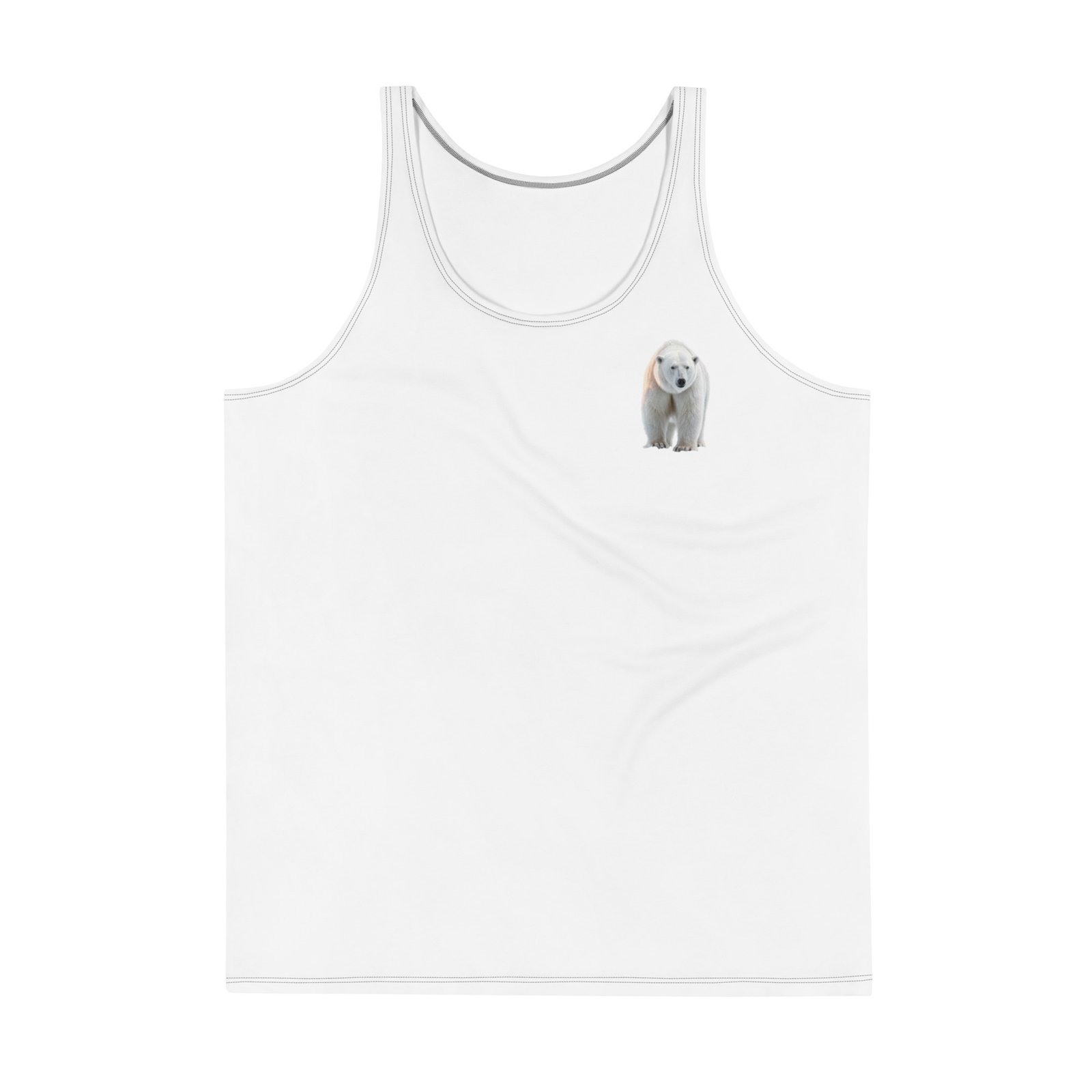 Męski tank top „Władca Arktyki” – tank top męski z grafiką niedźwiedzia polarnego| Zarn.pl Męski tank top „Władca Arktyki” – tank top męski z grafiką niedźwiedzia polarnego - obrazek 2