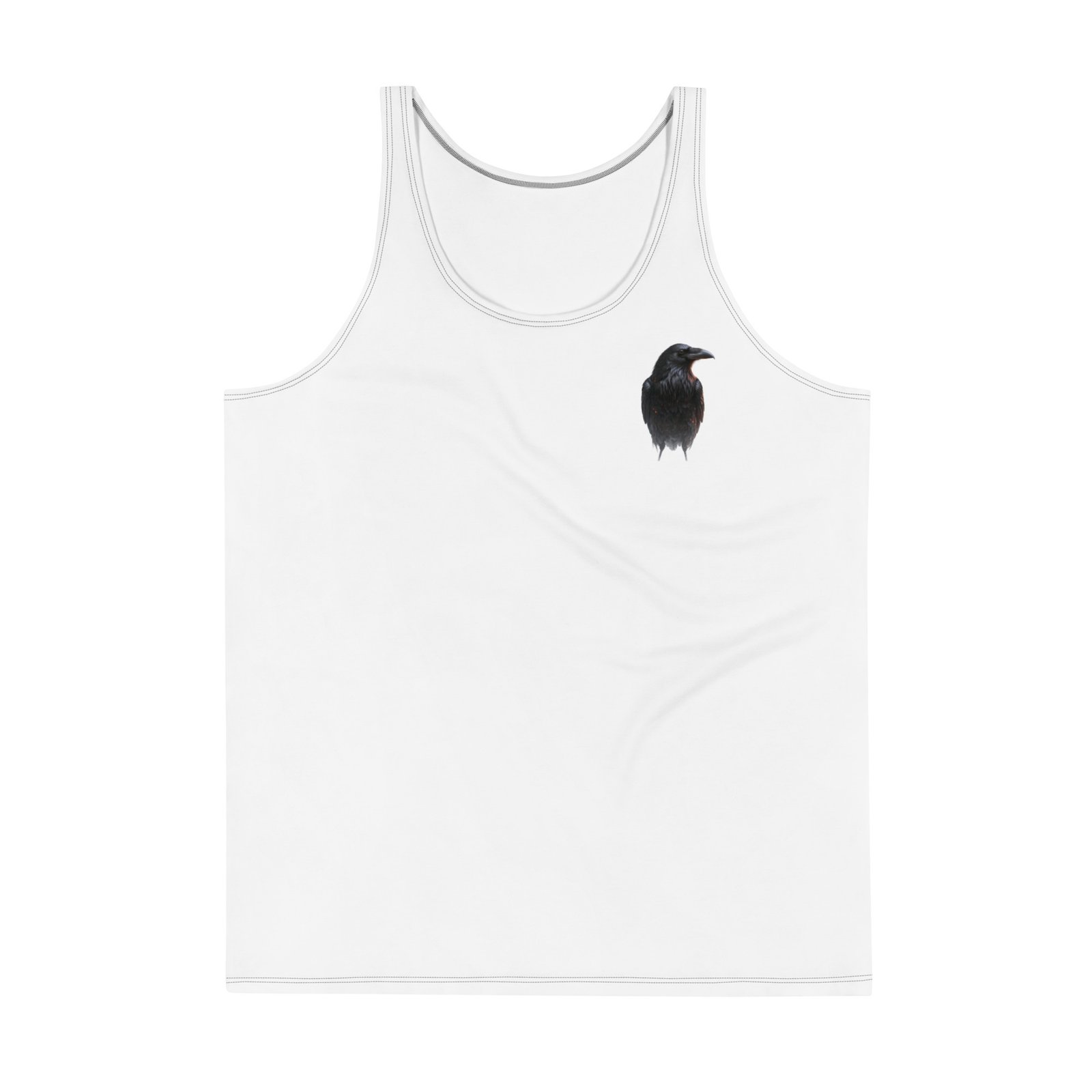 Męski tank top „Mądrość Kruka” – tank top męski z grafiką kruka| Zarn.pl Męski tank top „Mądrość Kruka” – tank top męski z grafiką kruka - obrazek 2