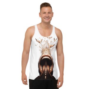 koszulka męska z surrealistyczną grafiką