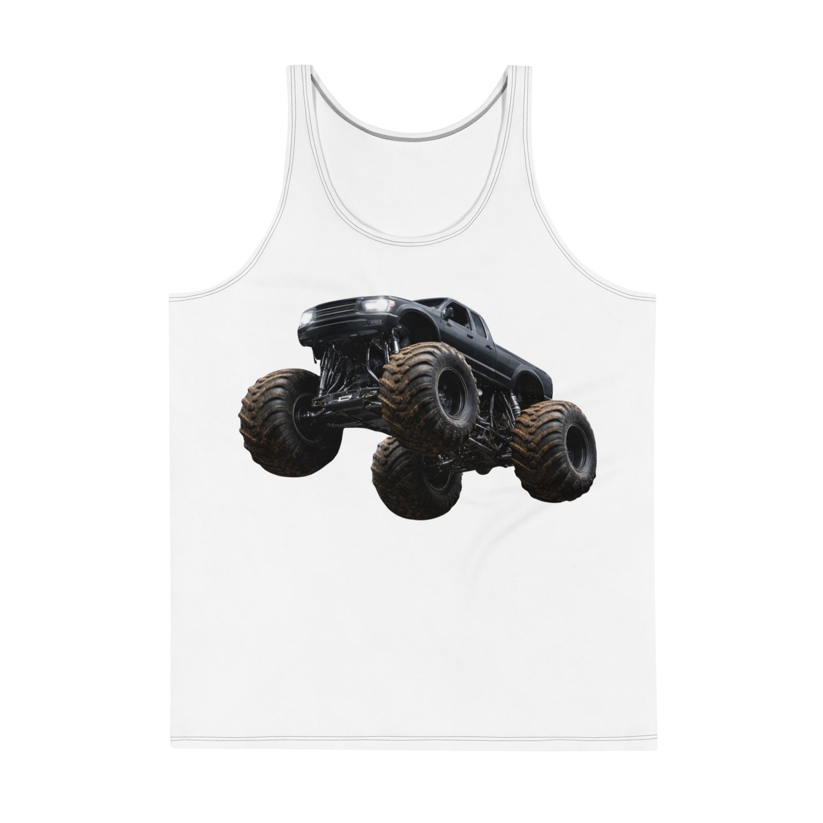 Męski tank top „Monster Truck” – koszulka męska bez rękawów z grafiką potężnego auta terenowego| Zarn.pl Męski tank top „Monster Truck” – koszulka męska bez rękawów z grafiką potężnego auta terenowego - obrazek 2