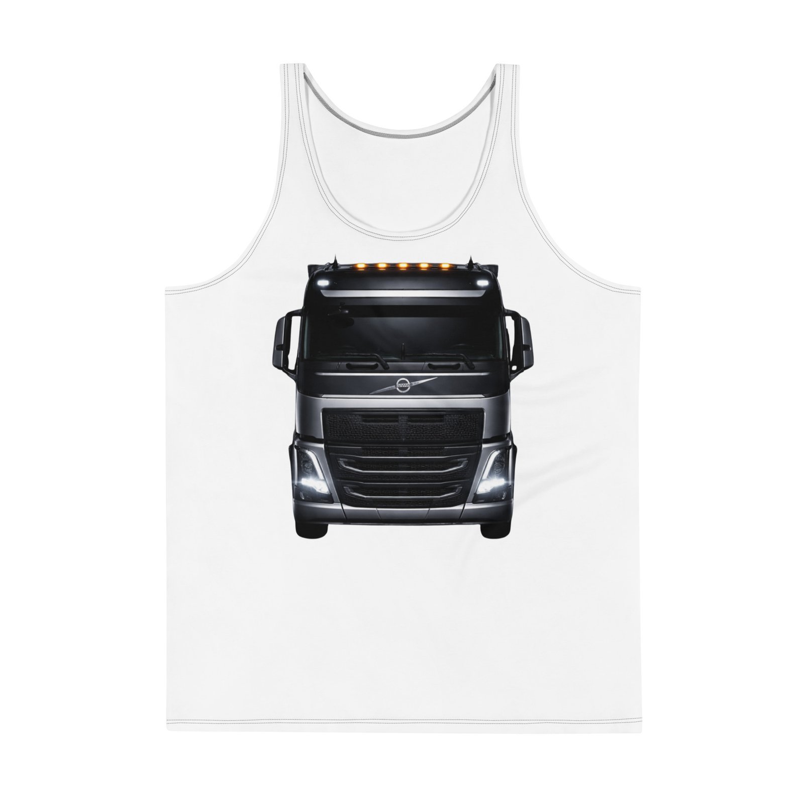 Męski tank top „Black Trucker” – koszulka męska bez rękawów z grafiką czarnej ciężarówki Volvo| Zarn.pl Męski tank top „Black Trucker” – koszulka męska bez rękawów z grafiką czarnej ciężarówki Volvo - obrazek 2