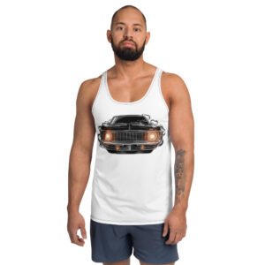 koszulka męska bez rękawów z grafiką klasycznego muscle cara