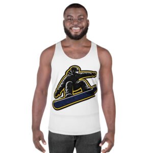 męski tank top z grafiką snowboardzisty