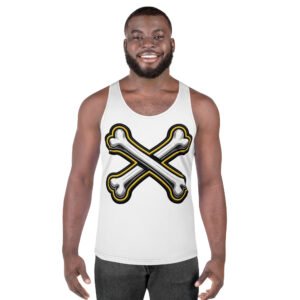męski tank top z grafiką skrzyżowanych kości