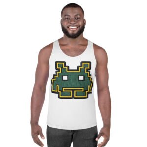 koszulka męska bez rękawów z grafiką retro arcade