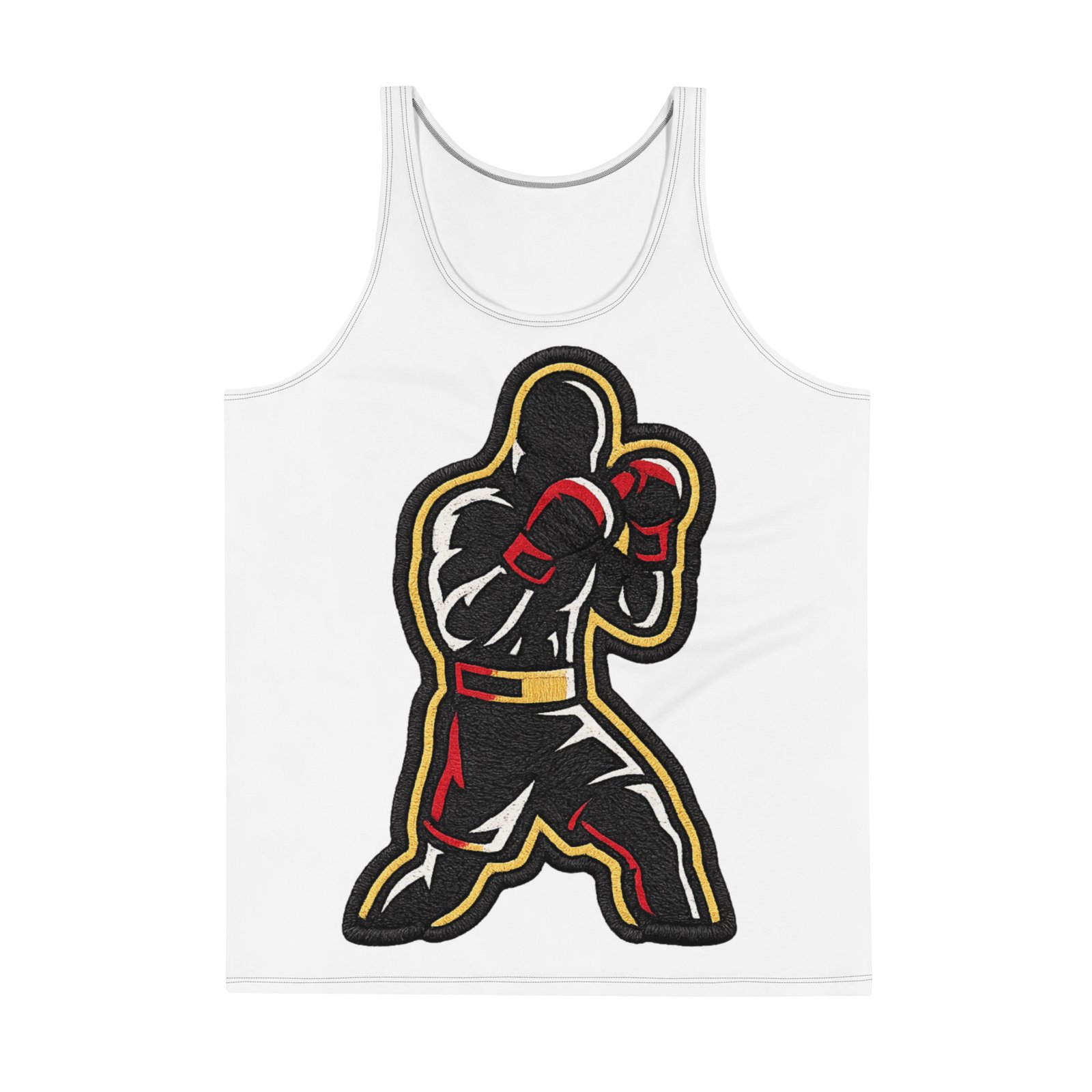 Męski tank top z bokserem – koszulka męska bez rękawów z grafiką boksera| Zarn.pl Męski tank top z bokserem – koszulka męska bez rękawów z grafiką boksera - obrazek 2